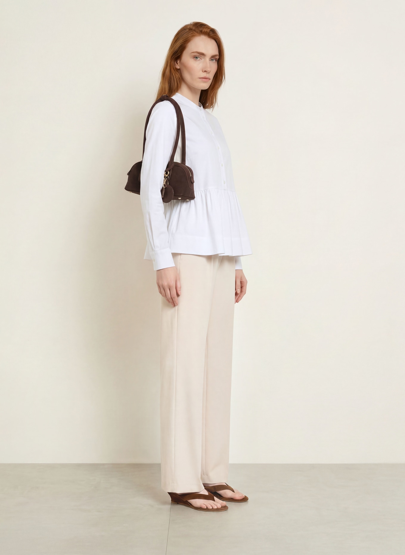 MILANO ITALY Chemisier: BLANC