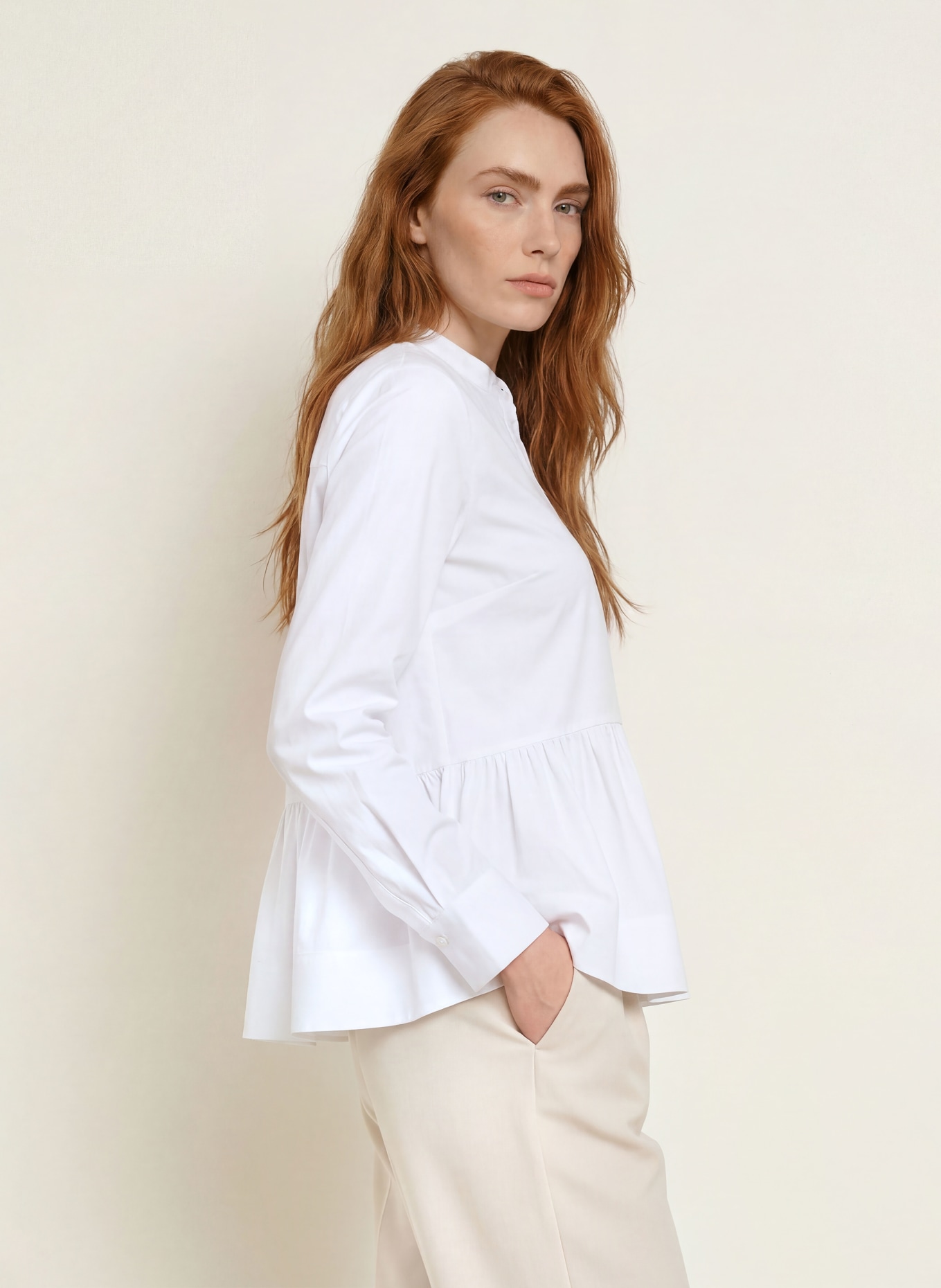 MILANO ITALY Chemisier: BLANC