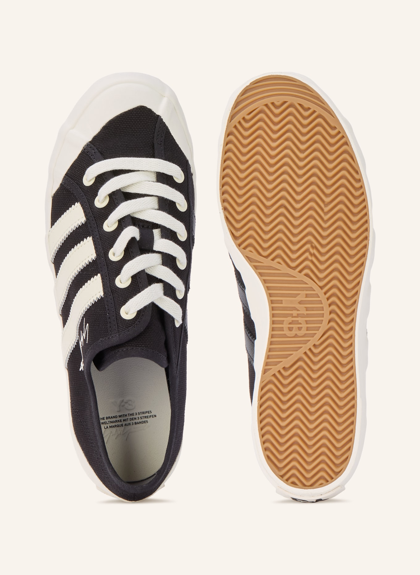 Y-3 Y-3 NISI LO Sneakers: BLACK / WHITE
