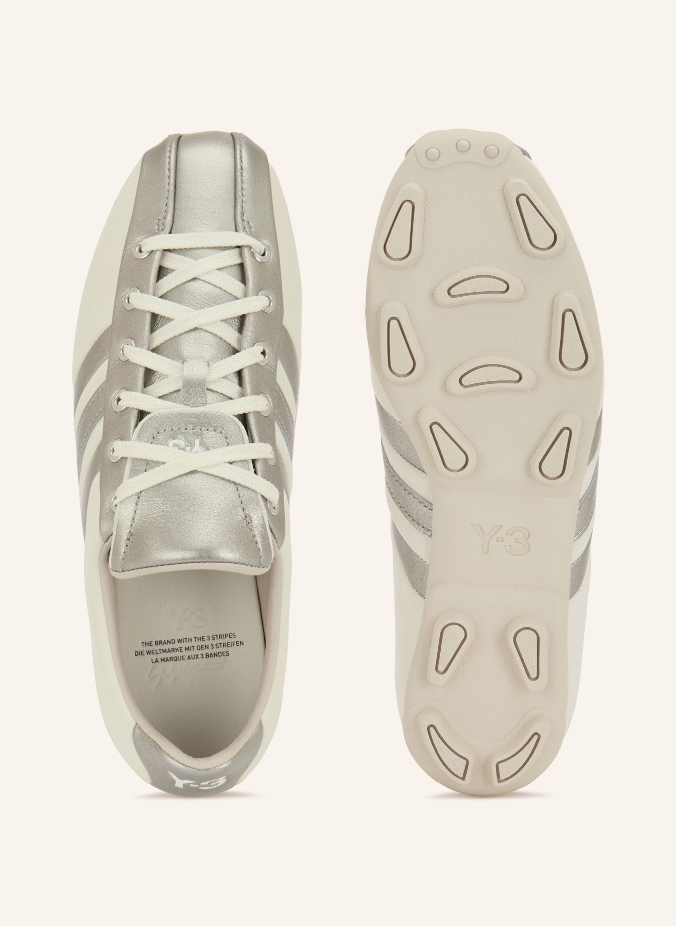 Y-3 Y-3 FIELD Sneakers: WHITE / SILVER
