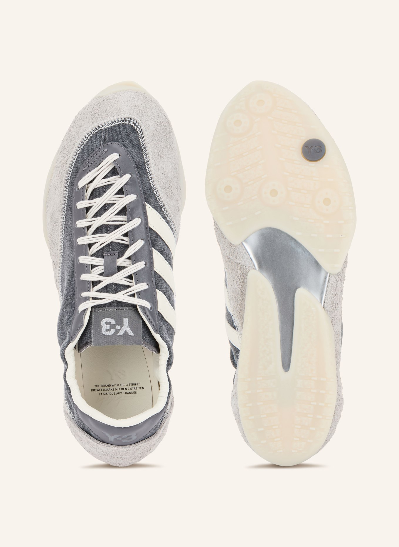 Y-3 Sneaker TOKYO WARPED: DUNKELGRAU / HELLGRAU