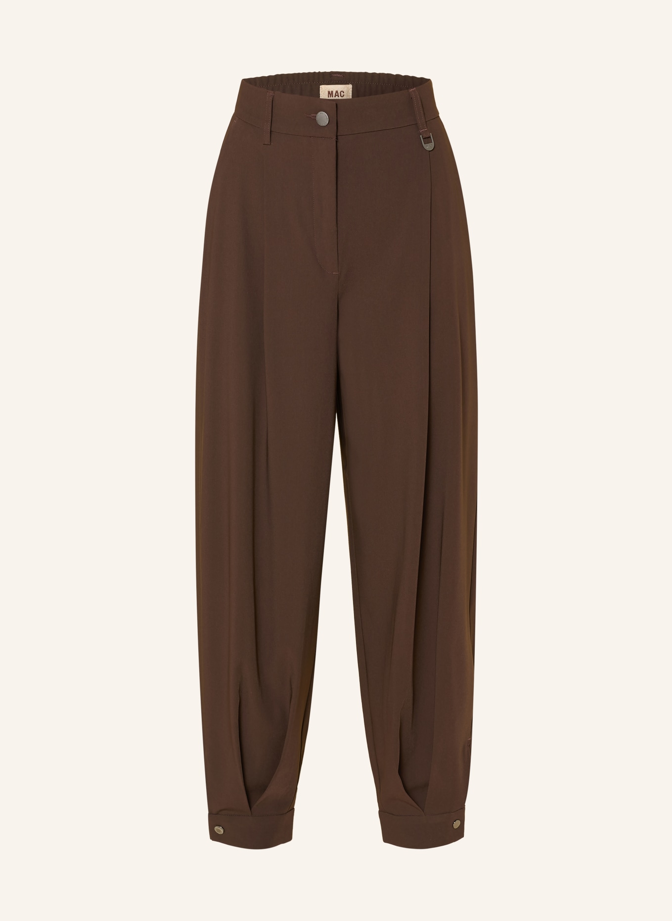 MAC 7/8-length pants BALLOON: DARK BROWN