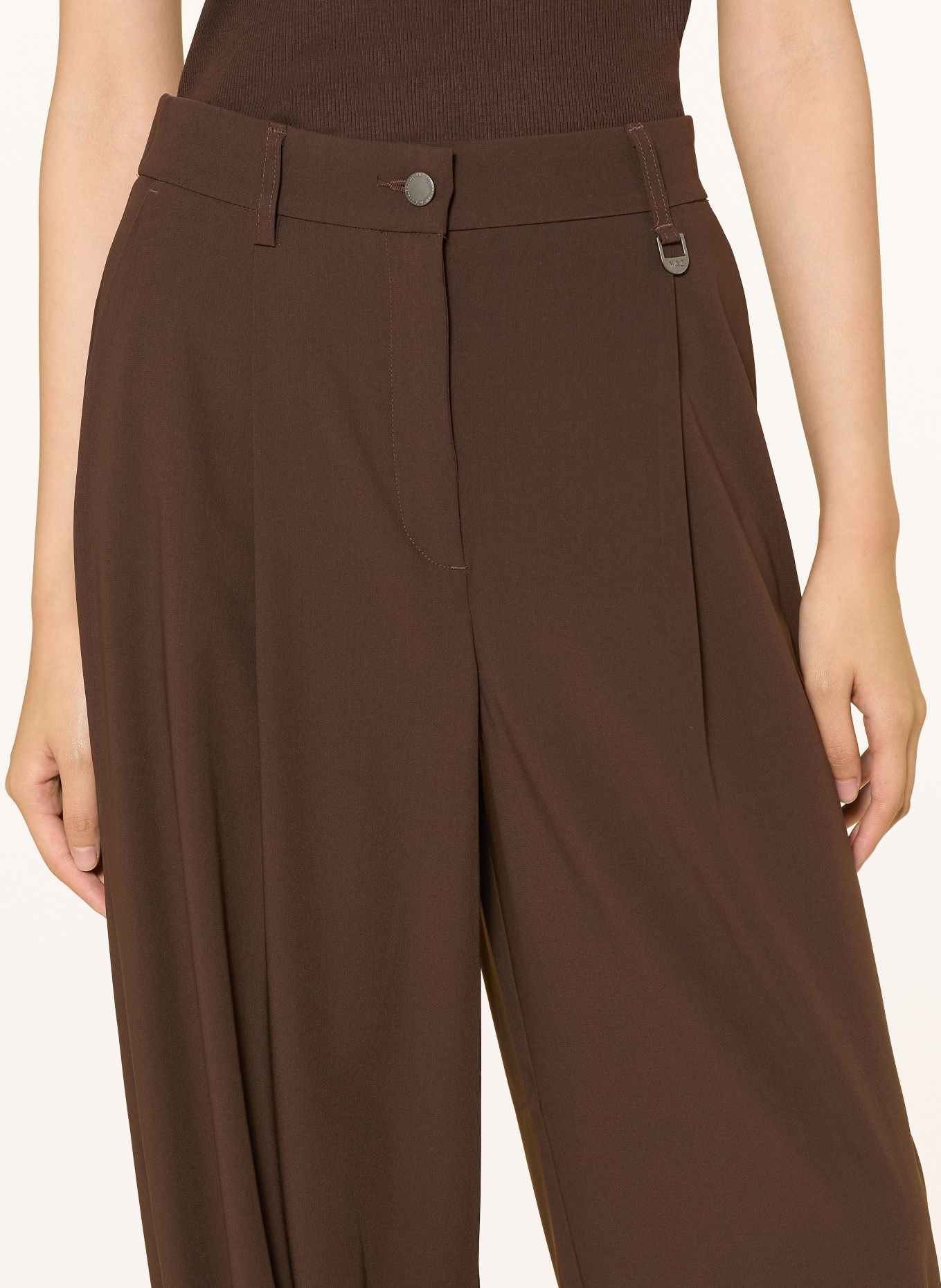MAC 7/8-length pants BALLOON: DARK BROWN