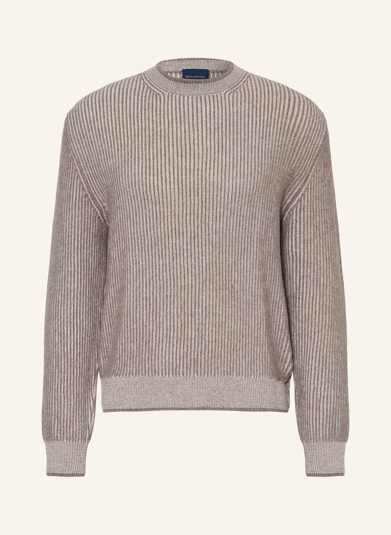 PAUL & SHARK Sweater: TAUPE / ECRU