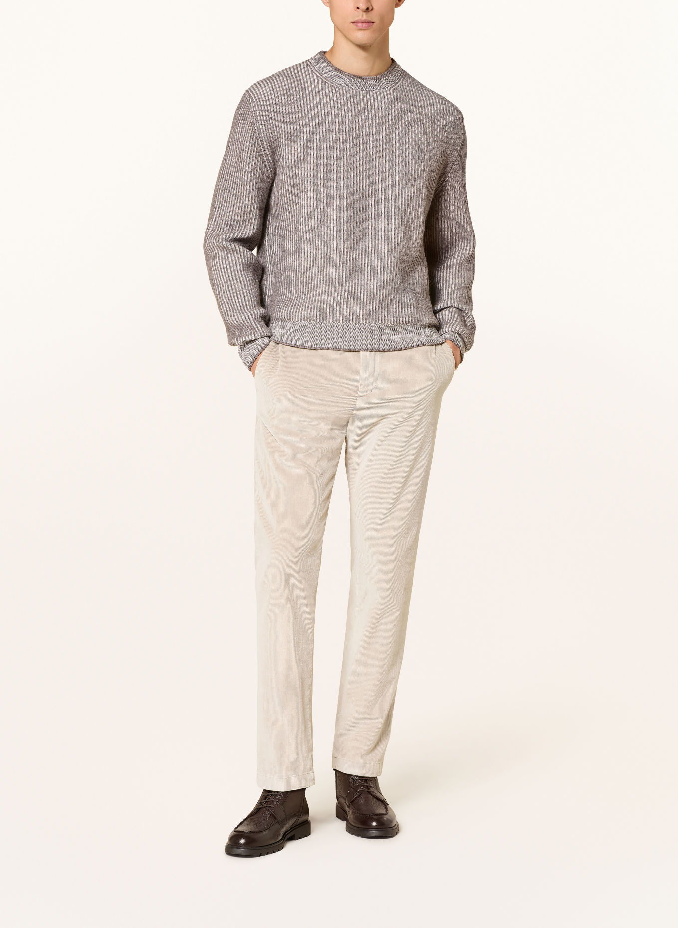 PAUL & SHARK Sweater: TAUPE / ECRU