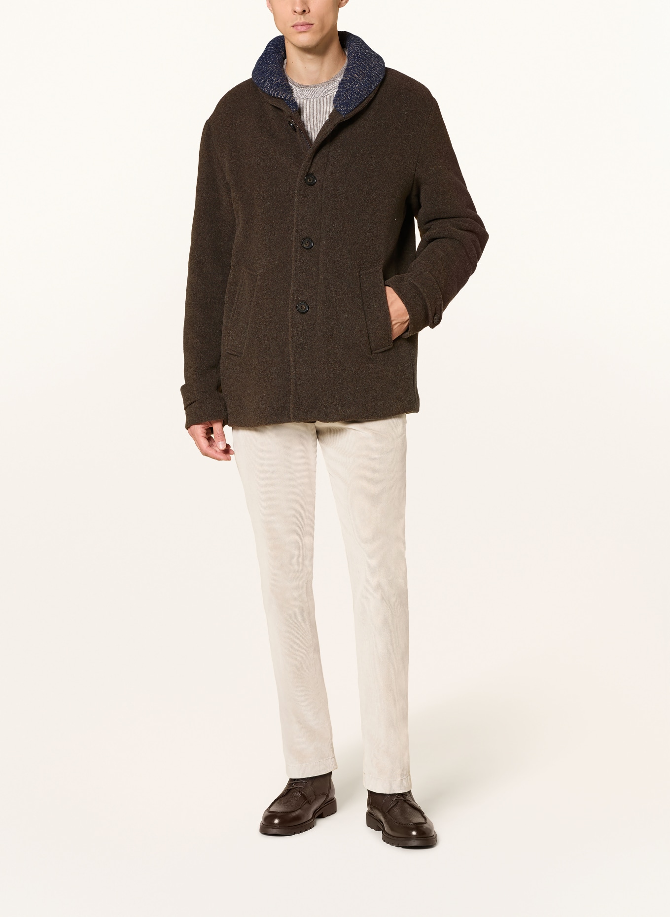 PAUL & SHARK Jacket: TAUPE / BLUE