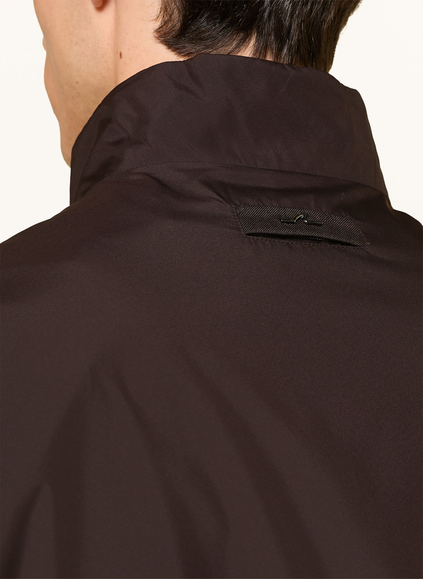 PAUL & SHARK Bomber jacket: DARK BROWN / BROWN / WHITE