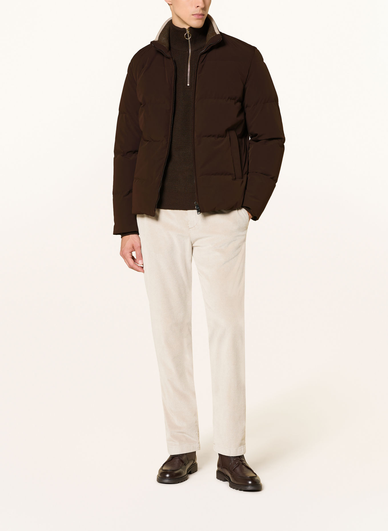 PAUL & SHARK TYPHOON Down Jacket: DARK BROWN