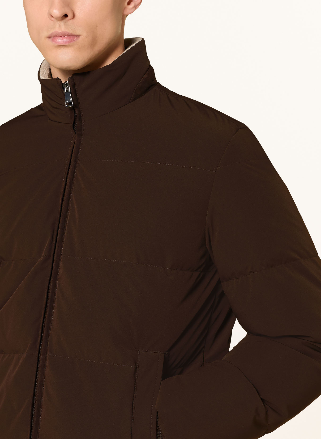 PAUL & SHARK TYPHOON Down Jacket: DARK BROWN