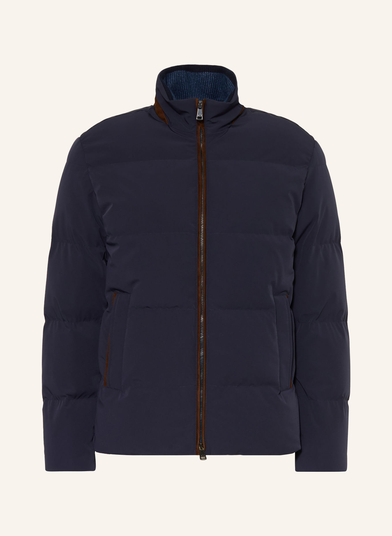 PAUL & SHARK Donsjas TYPHOON: DONKERBLAUW / MARRON FONCÉ
