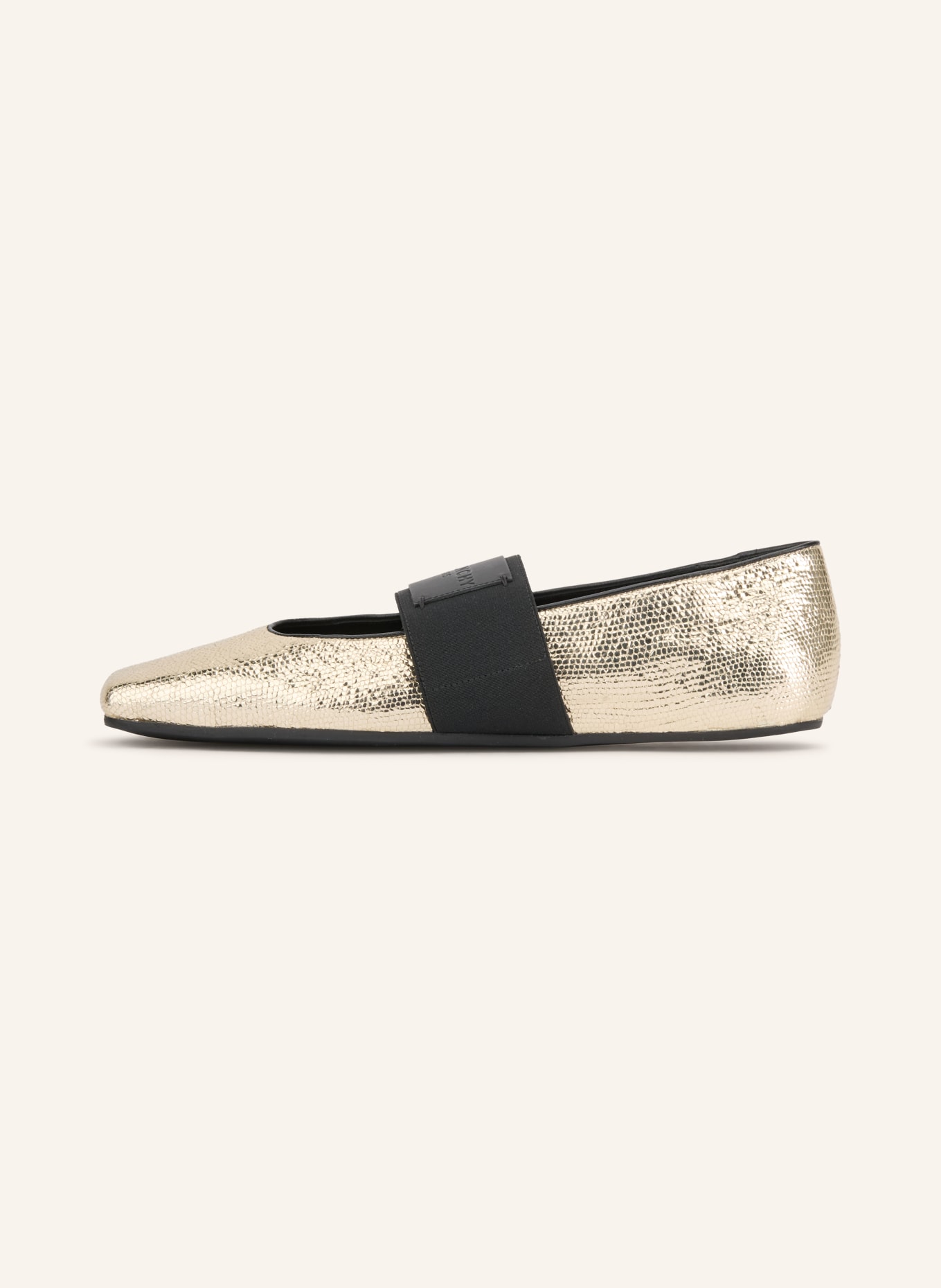 GIVENCHY Mary-Jane ballerinas: GOLD / BLACK
