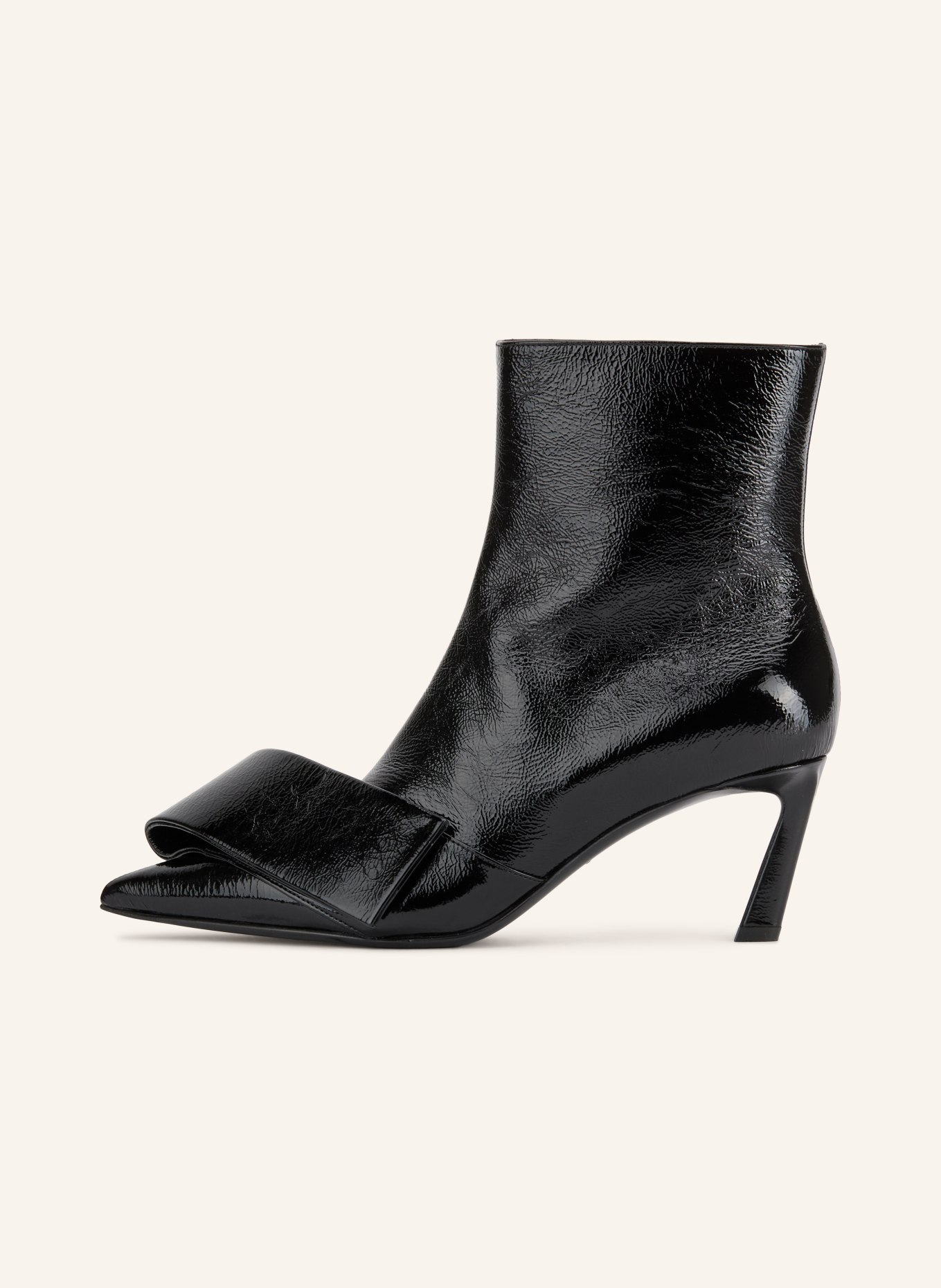 GIVENCHY Lakované kotníkové boty: ČERNÁ