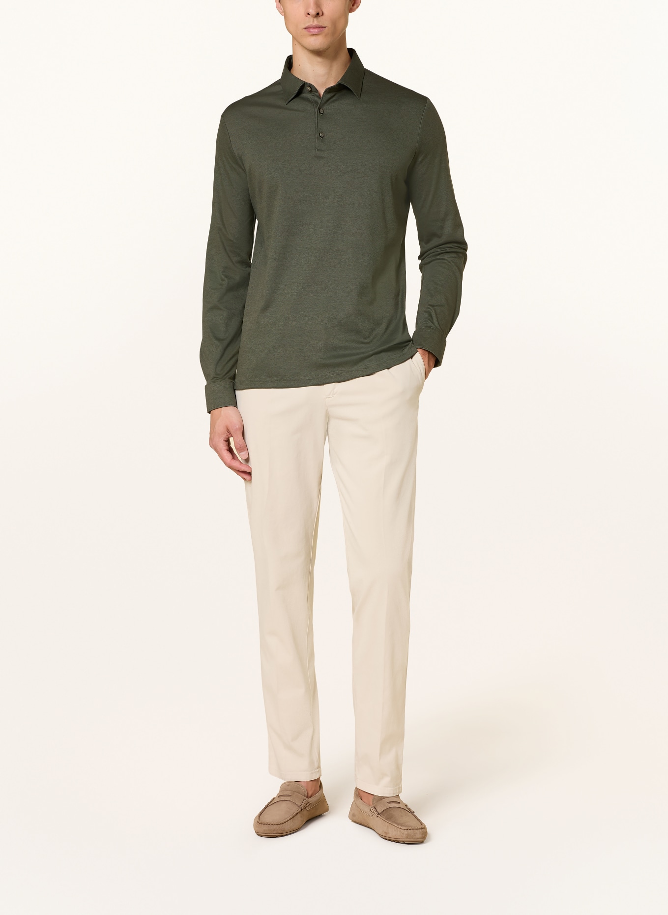 DESOTO Jersey-Poloshirt: KHAKI