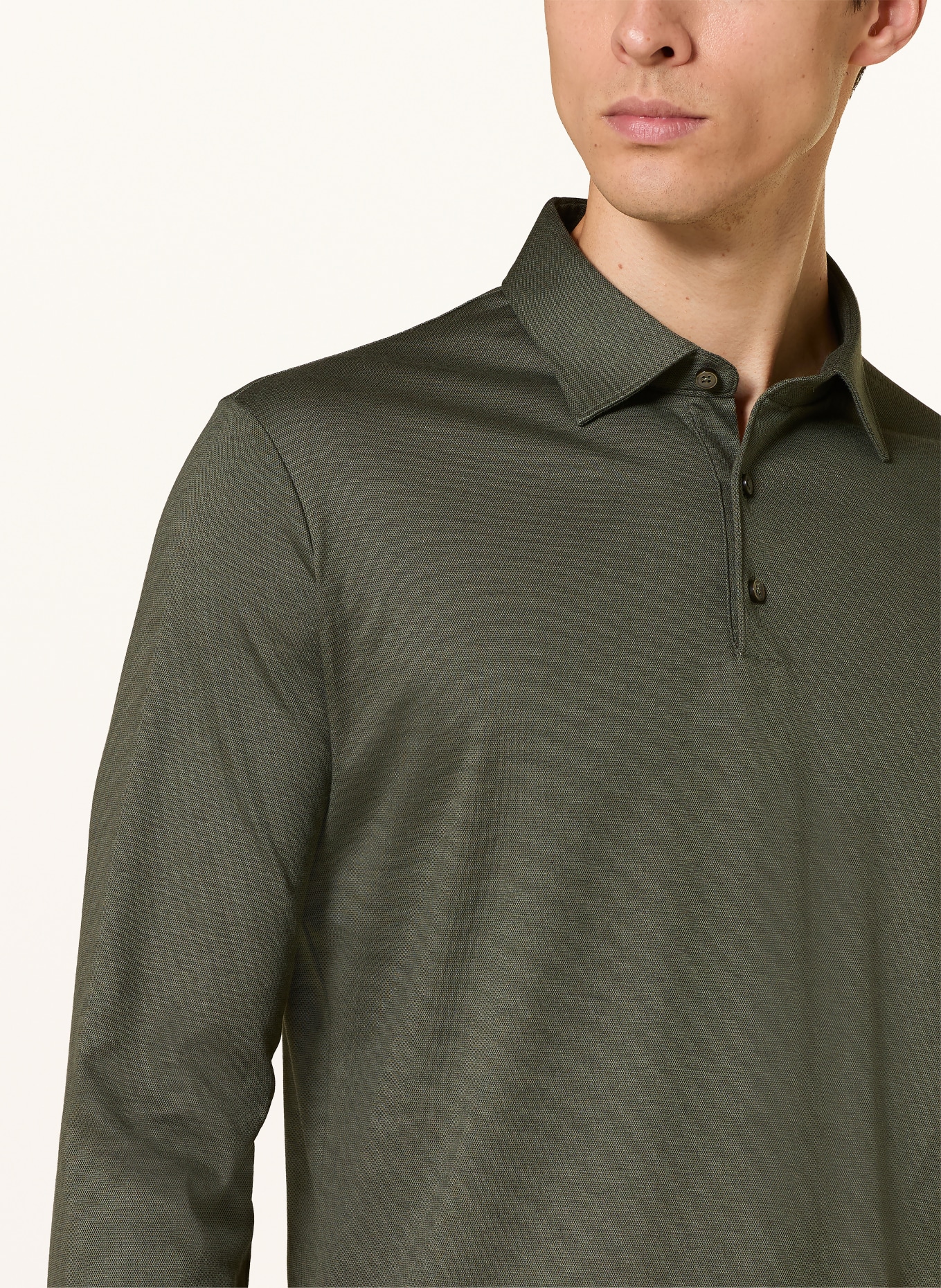 DESOTO Jersey-Poloshirt: KHAKI