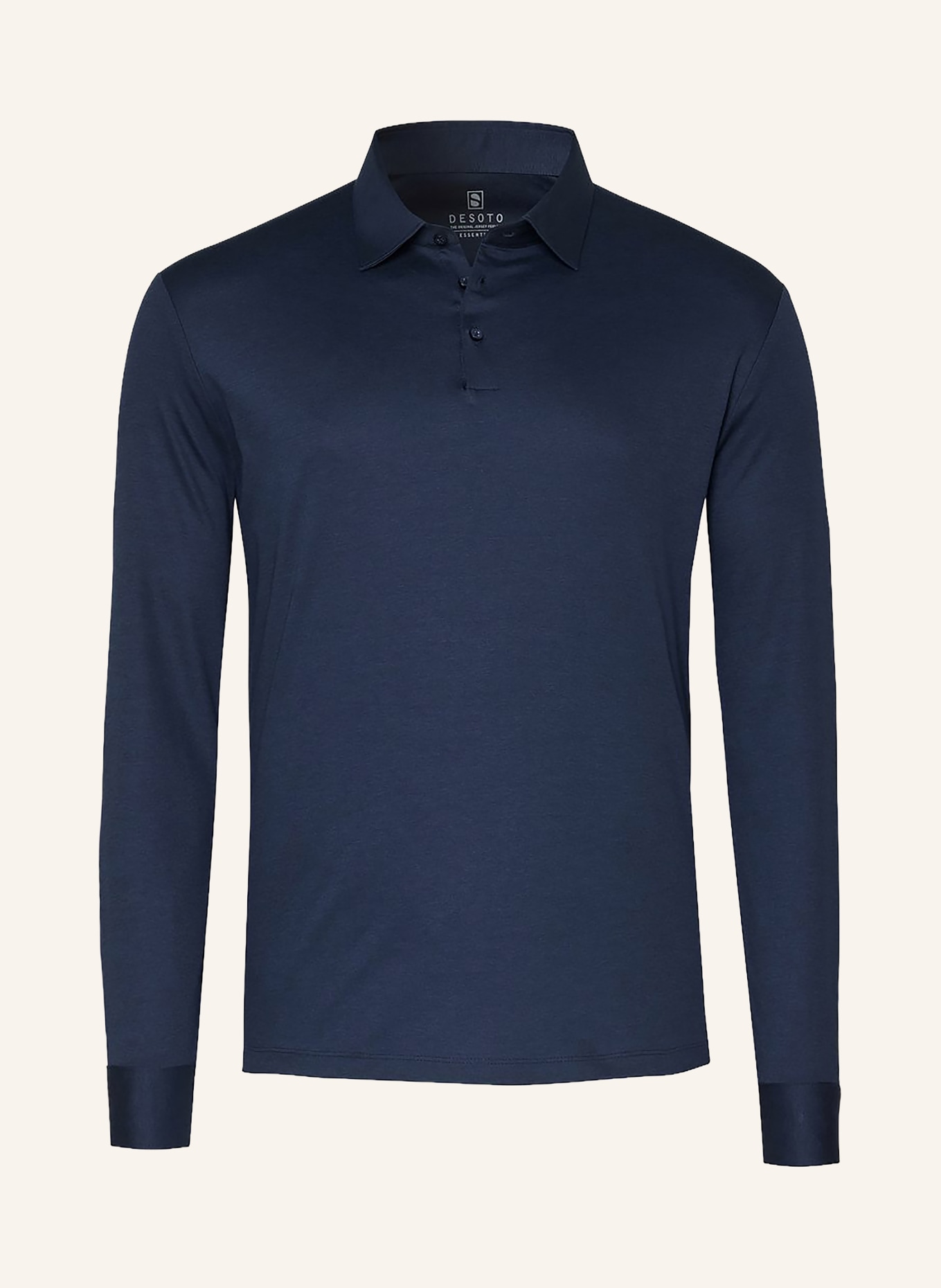 DESOTO Jersey-Poloshirt: DUNKELBLAU