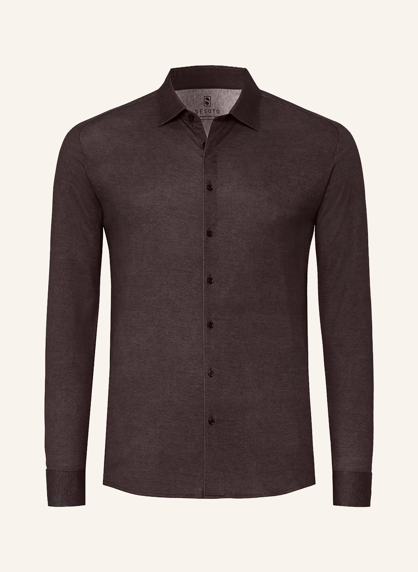 DESOTO Overhemd, slim fit: MARRON FONCÉ