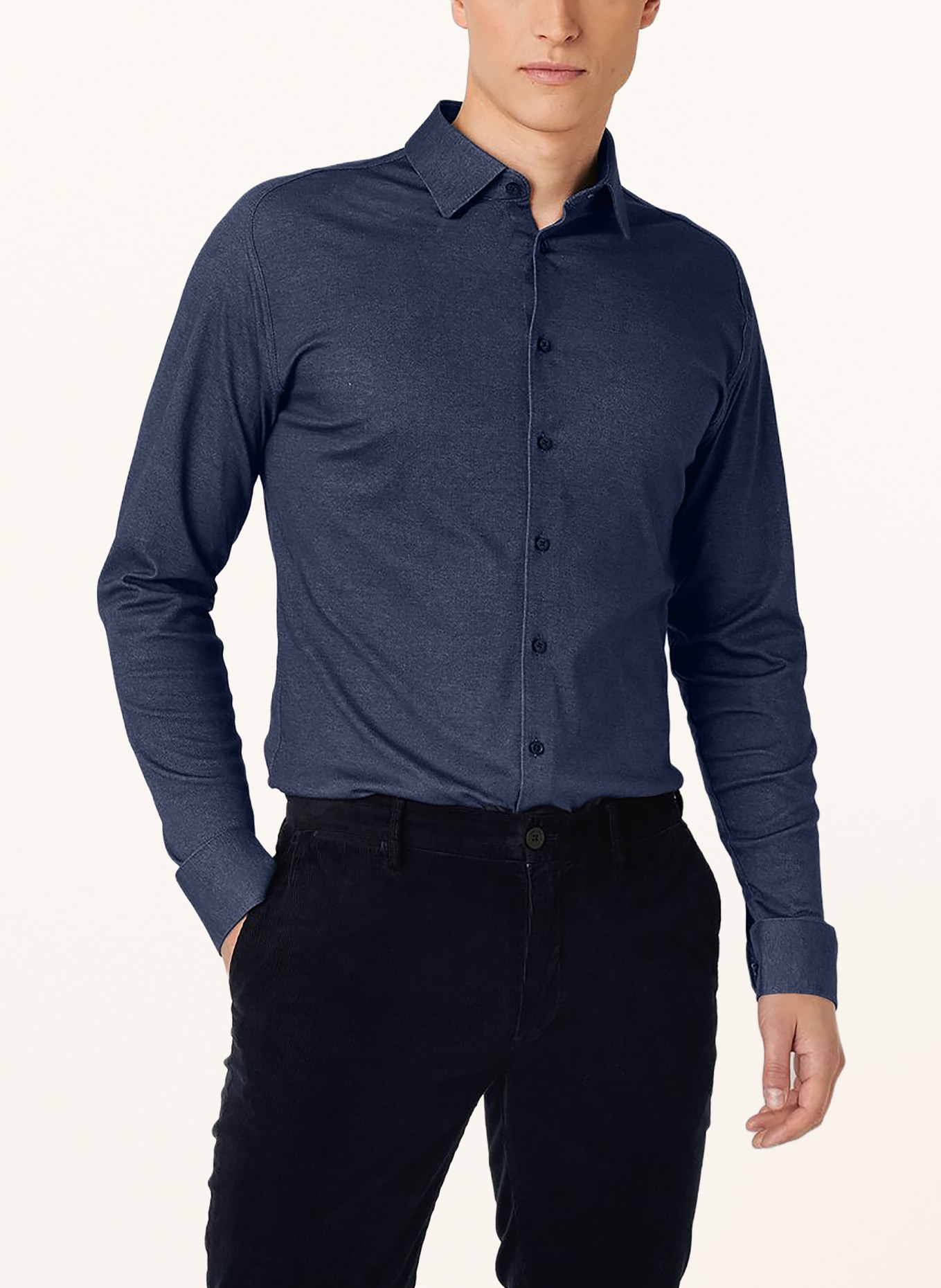DESOTO Overhemd, slim fit: BLAUW