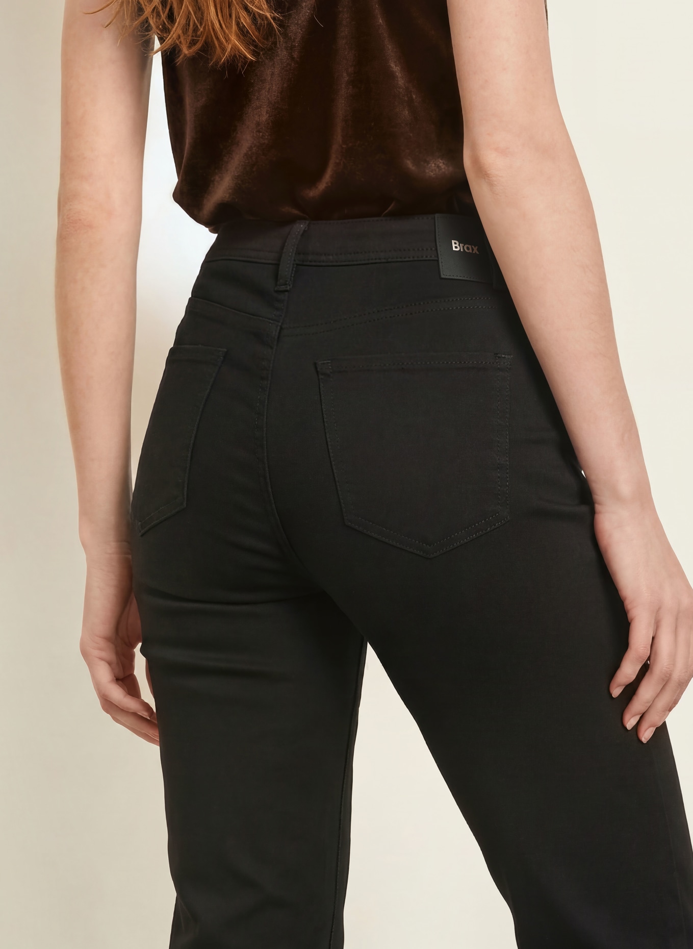 BRAX CAROLA Chinos: BLACK