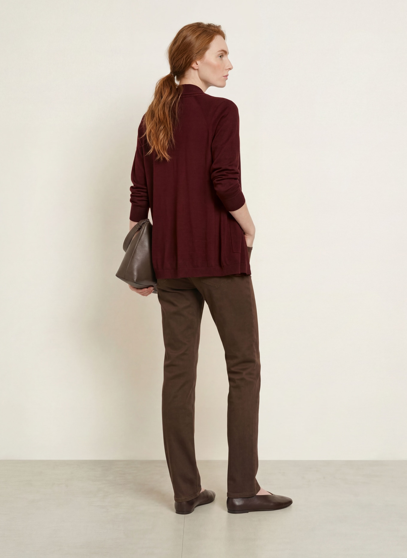 BRAX CAROLA Chinos: DARK BROWN