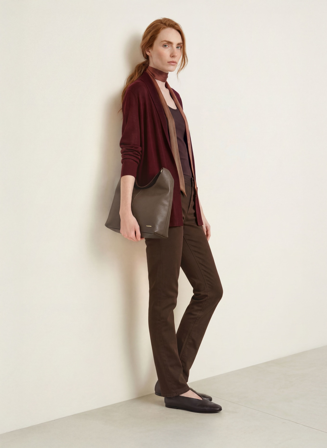 BRAX CAROLA Chinos: DARK BROWN
