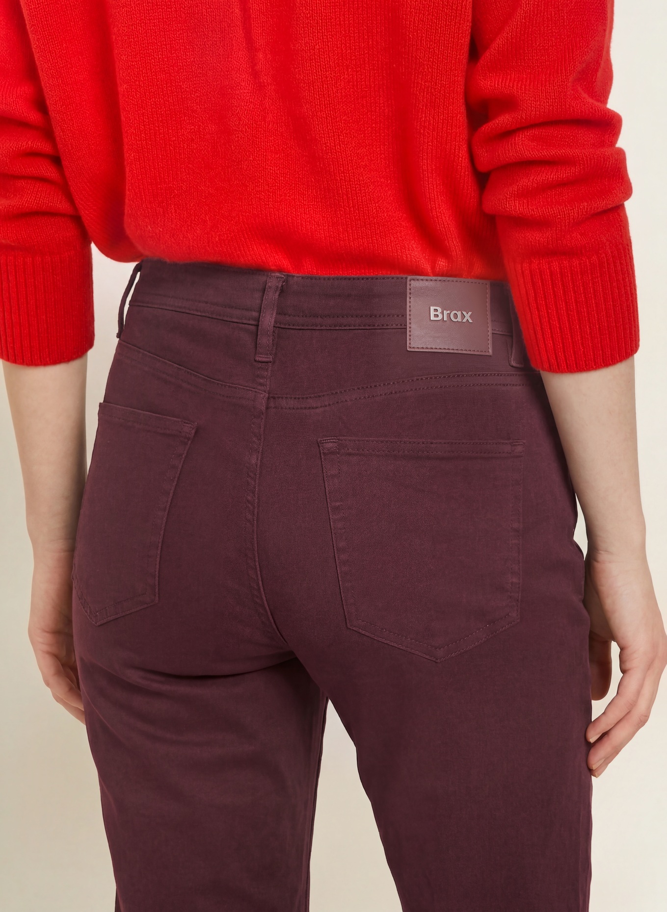 BRAX CAROLA Chinos: DARK PURPLE