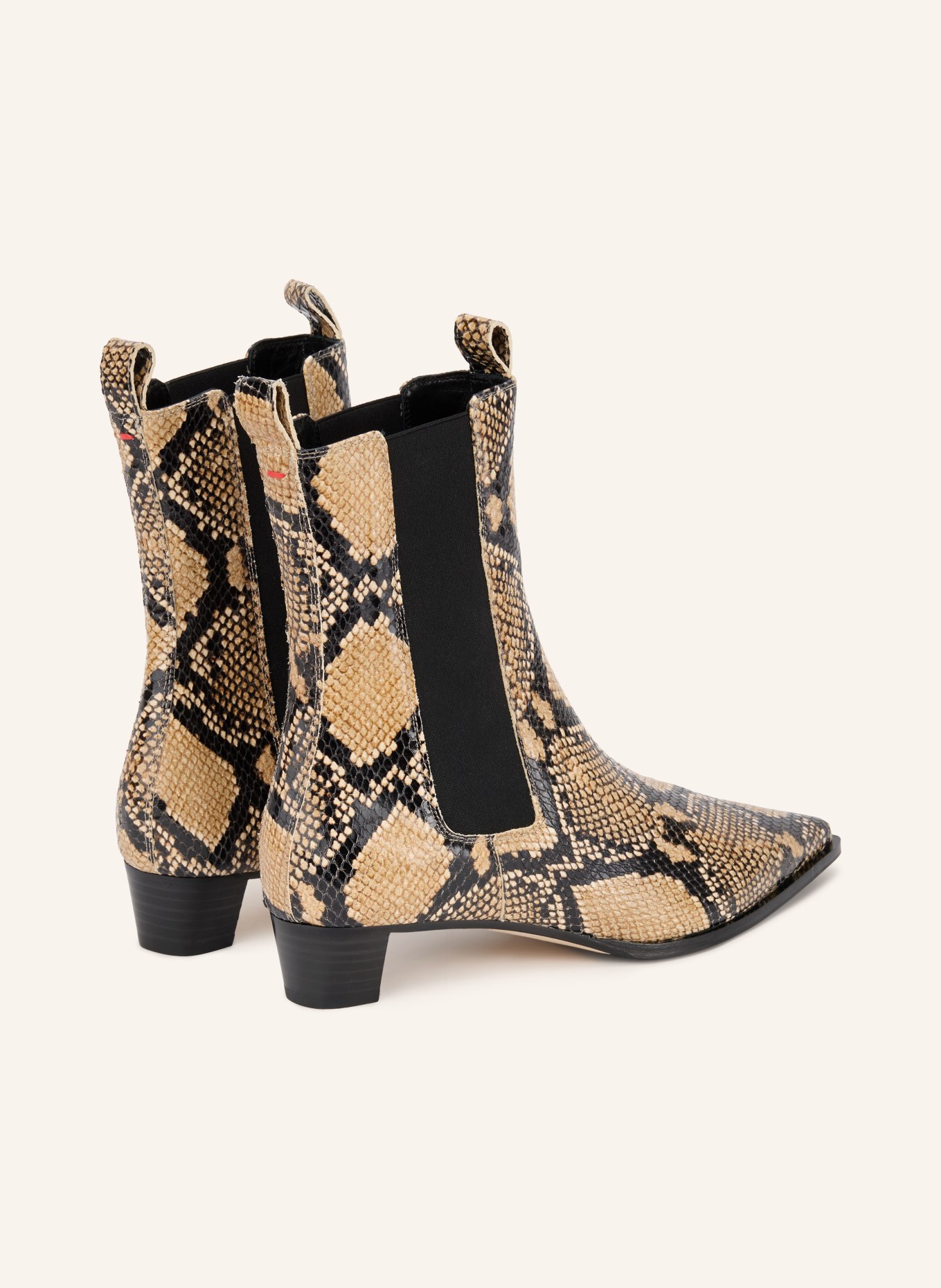Aeyde Bottines Chelsea KIKI: CHAMEAU / MARRON CLAIR / NOIR