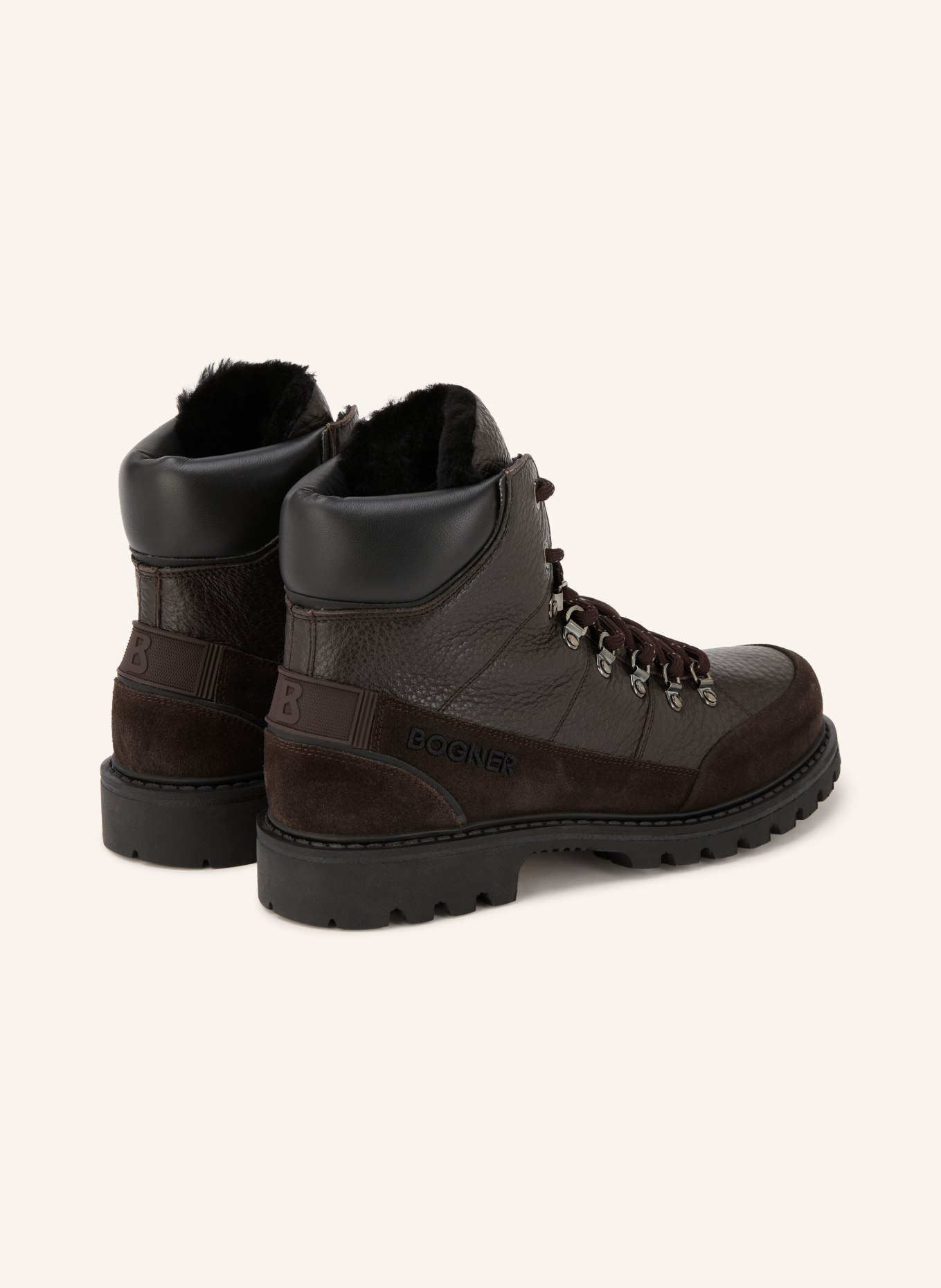 BOGNER Boots à lacets HELSINKI S: MARRON FONCÉ