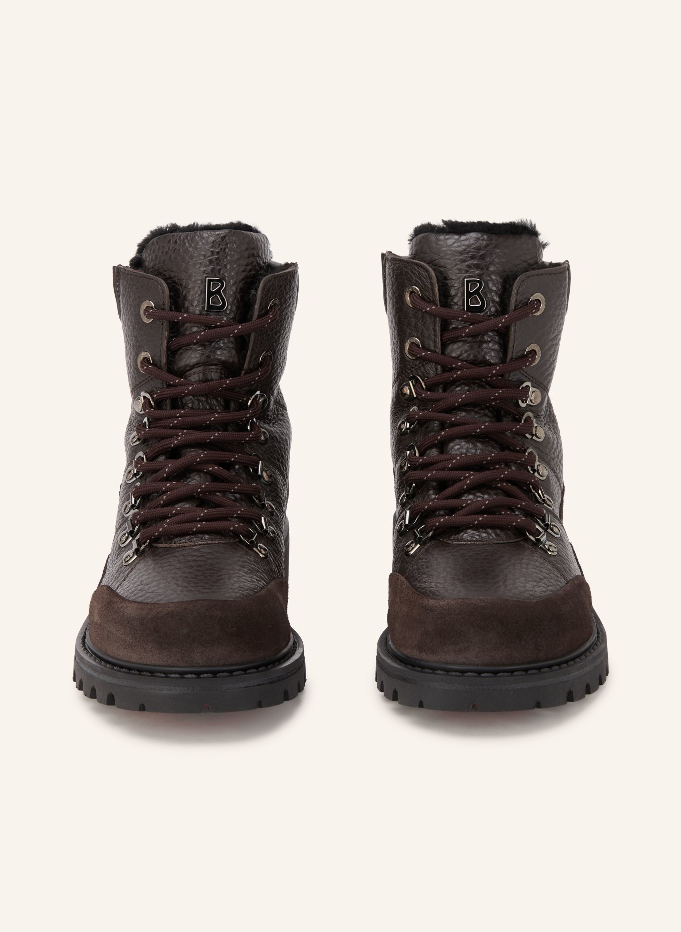 BOGNER Boots à lacets HELSINKI S: MARRON FONCÉ
