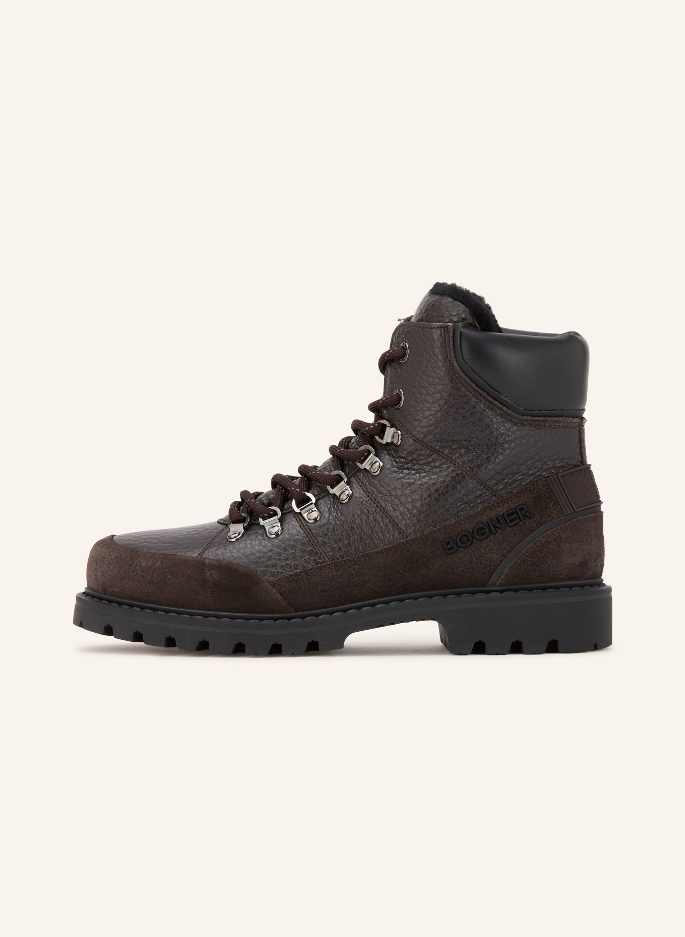 BOGNER Boots à lacets HELSINKI S: MARRON FONCÉ