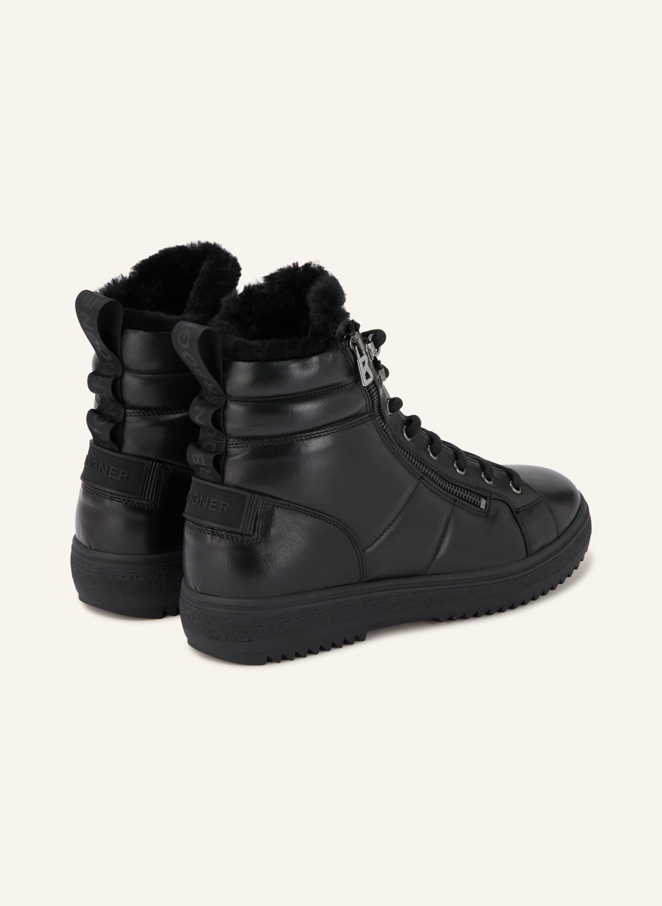 BOGNER ANCHORAGE S Lace-up boots: BLACK