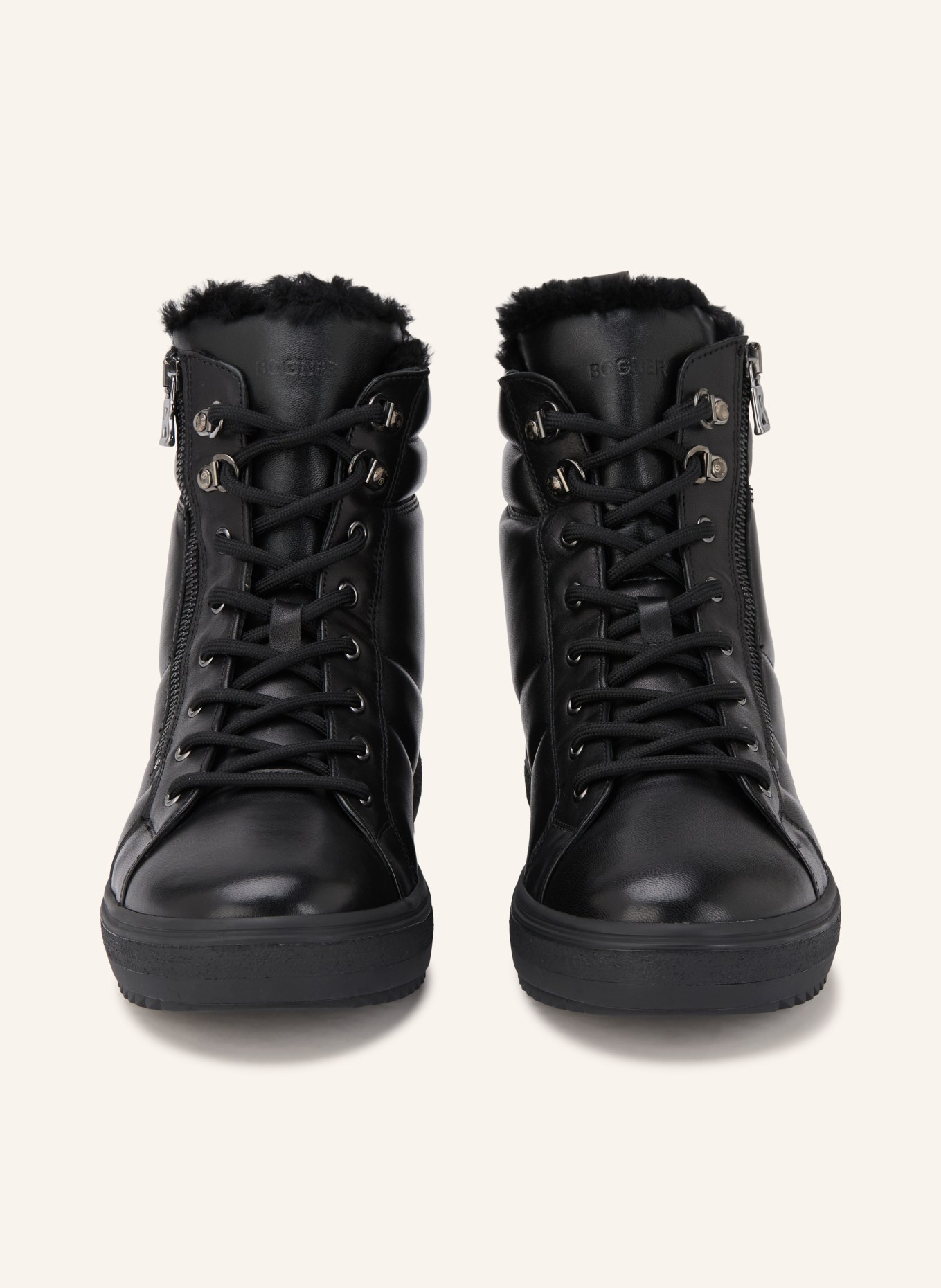BOGNER ANCHORAGE S Lace-up boots: BLACK