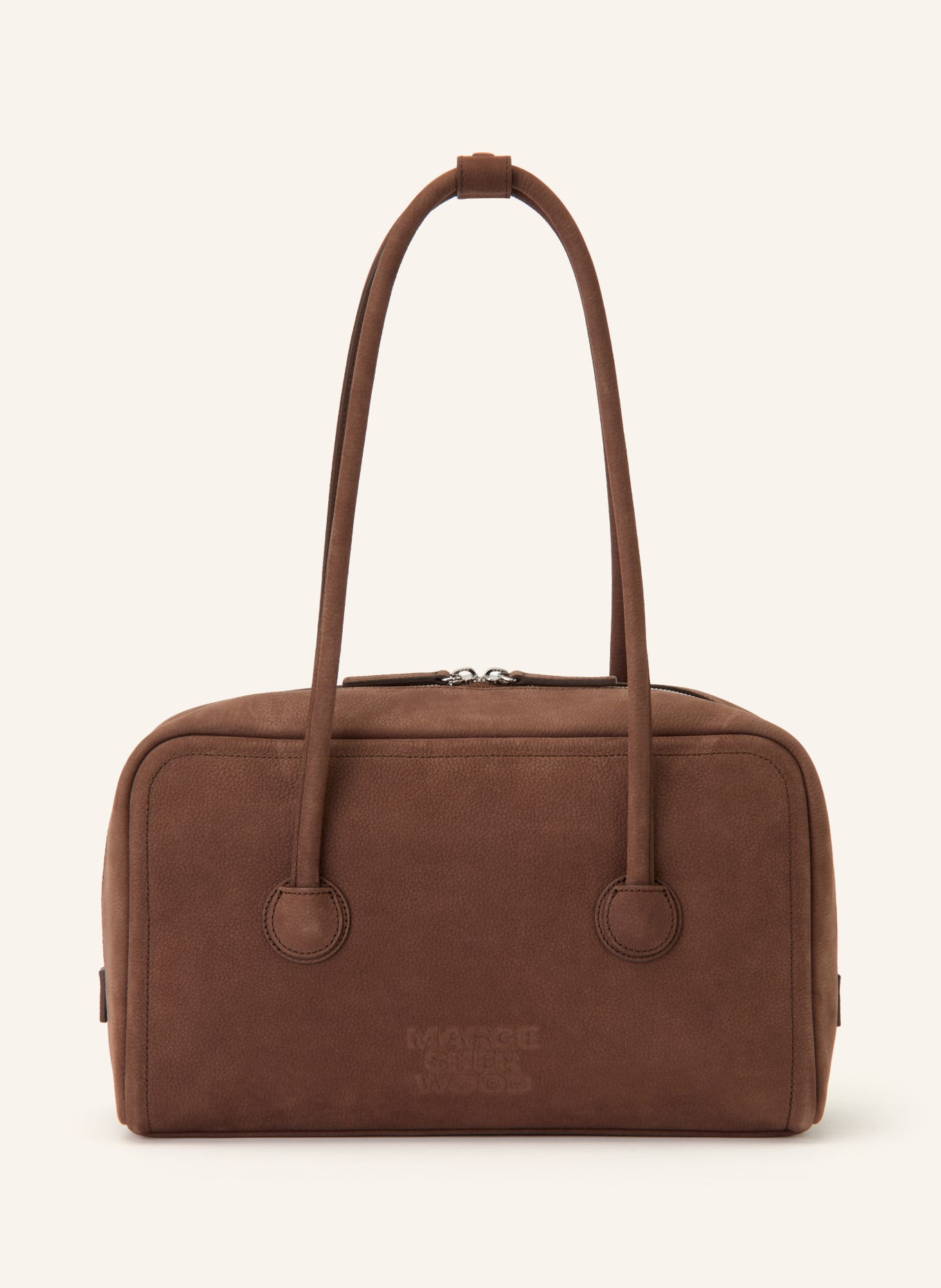 MARGE SHERWOOD Schultertasche SOFT BOSTON: DUNKELBRAUN