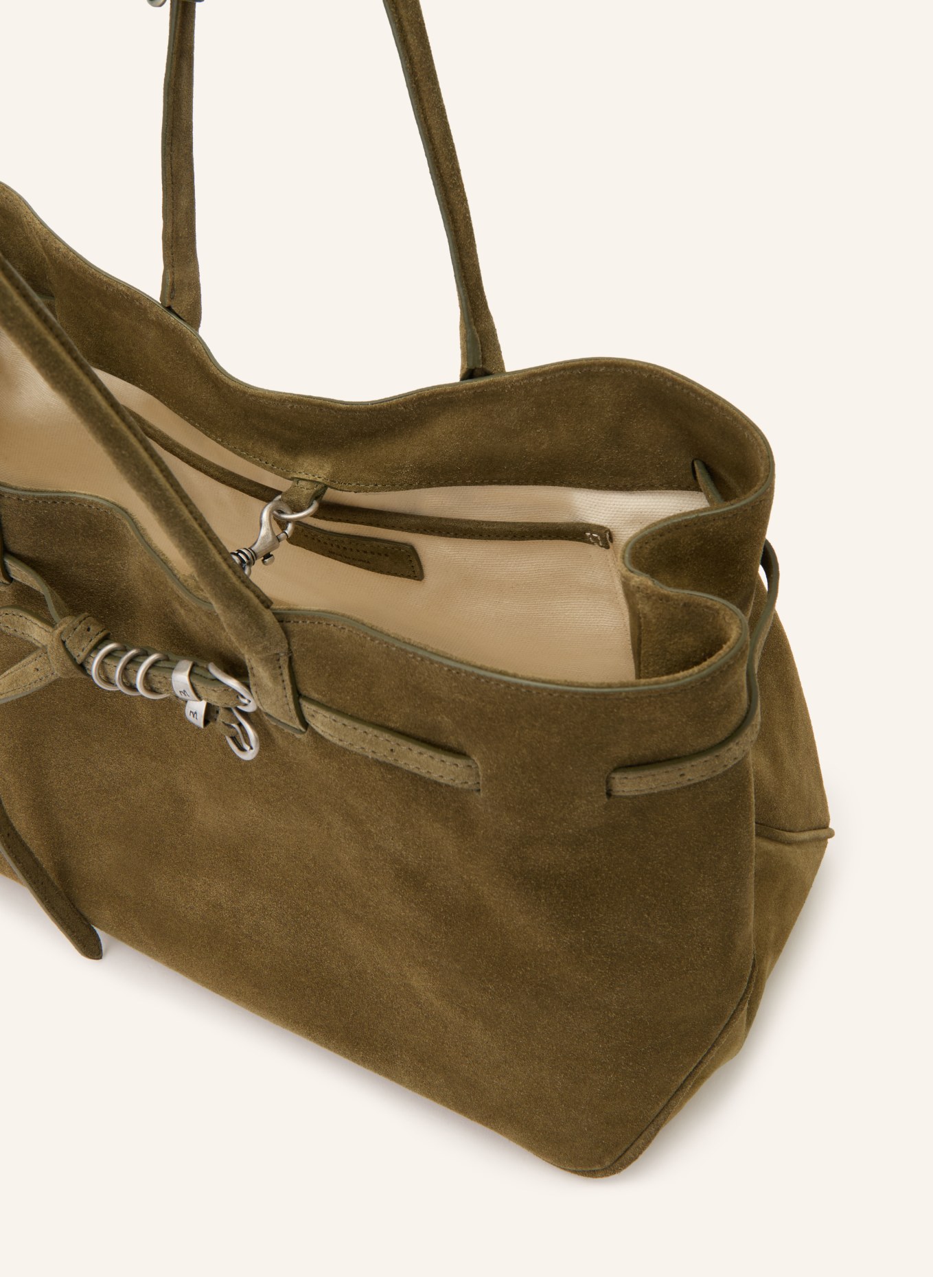 MARGE SHERWOOD Schoudertas GRANDMA USED BAG LARGE: OLIJF