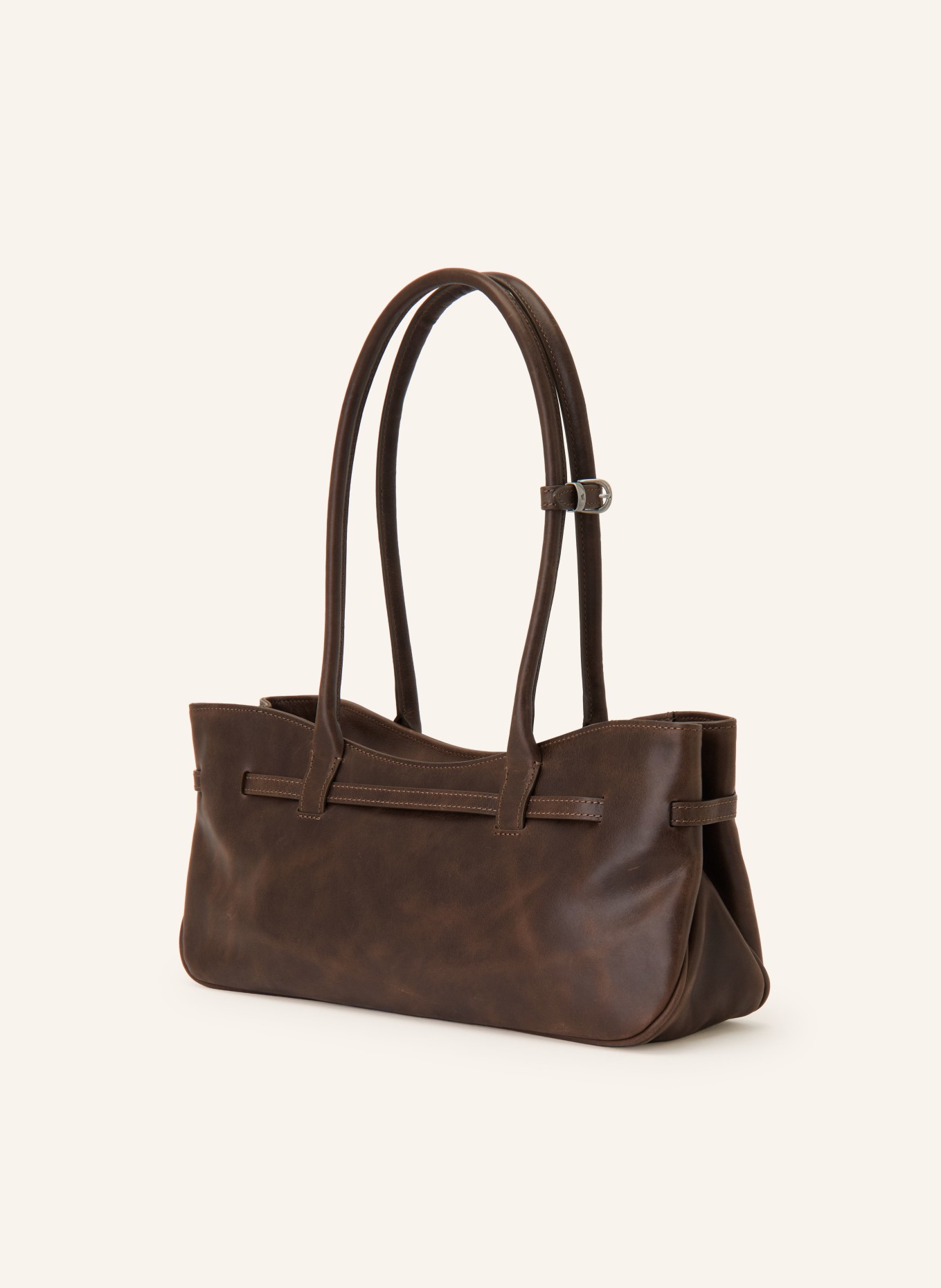 MARGE SHERWOOD Schultertasche GRANDMA USED SHOULDER BAG: DUNKELBRAUN