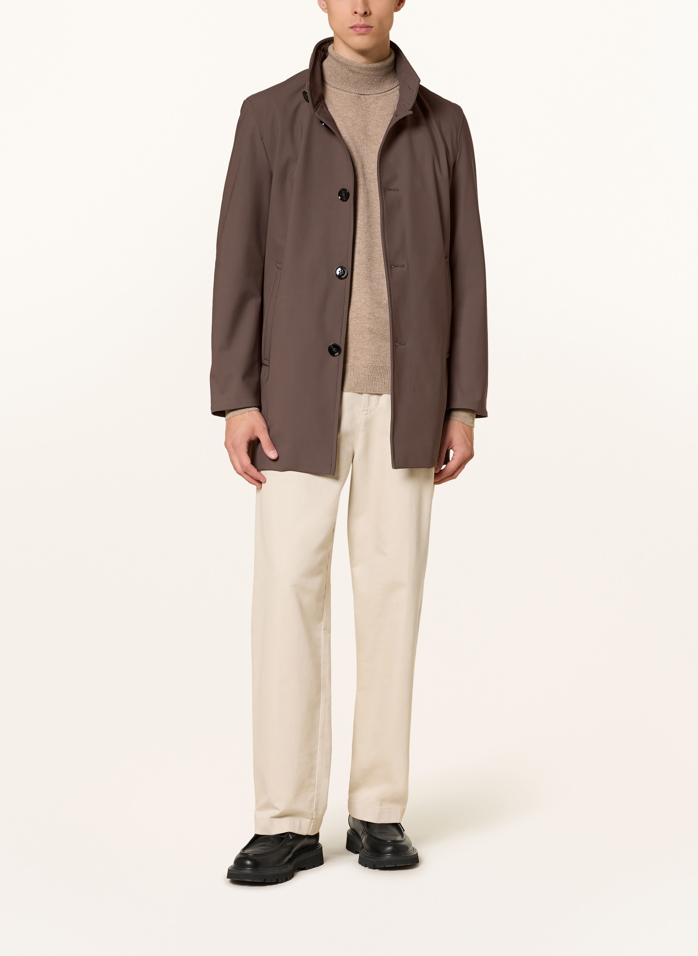 STRELLSON FINCHLEY FLEX 12 Coat: DARK GRAY