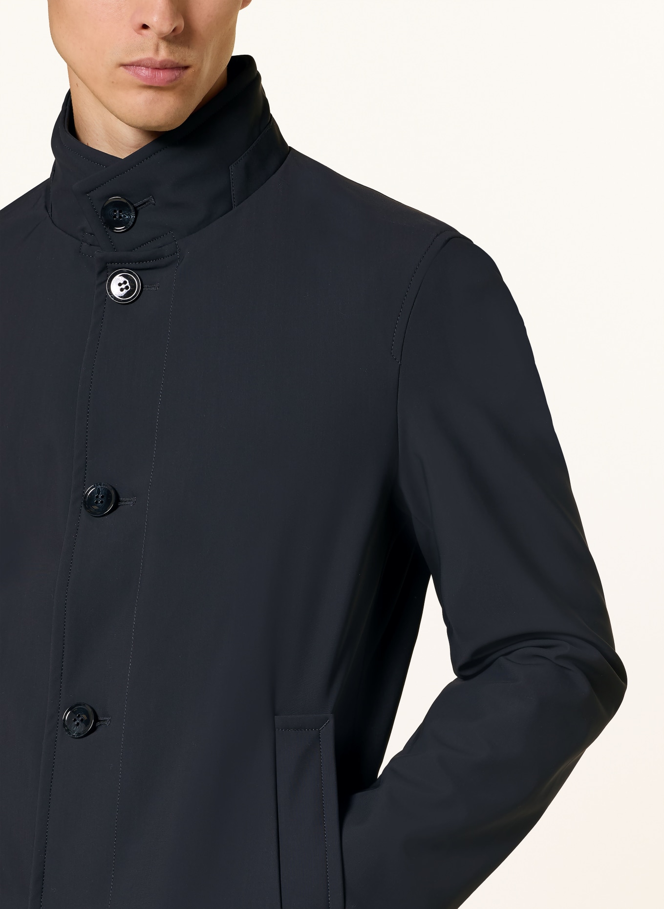 STRELLSON FINCHLEY FLEX 12 Coat: DARK BLUE