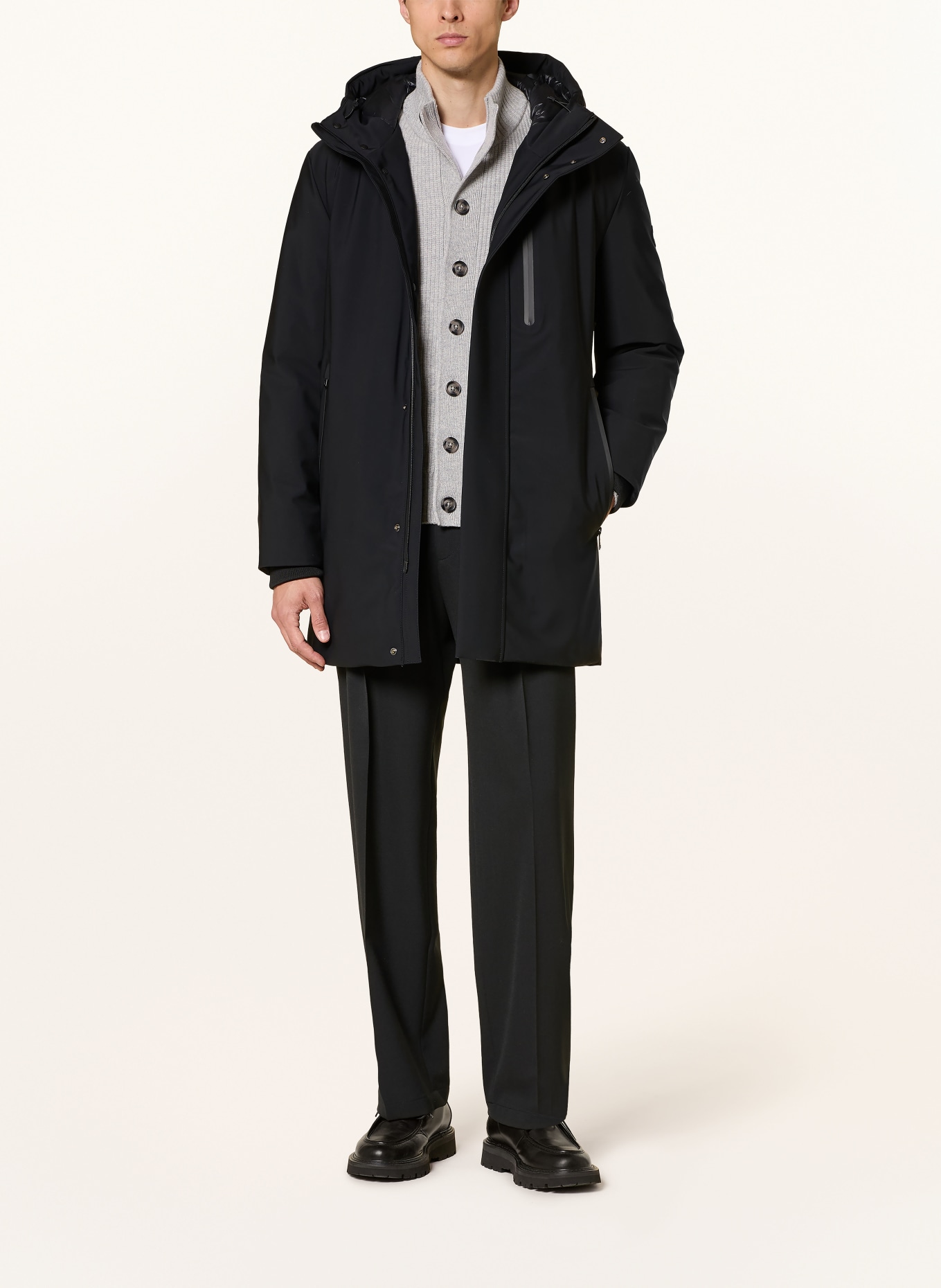 STRELLSON Parka: ZWART