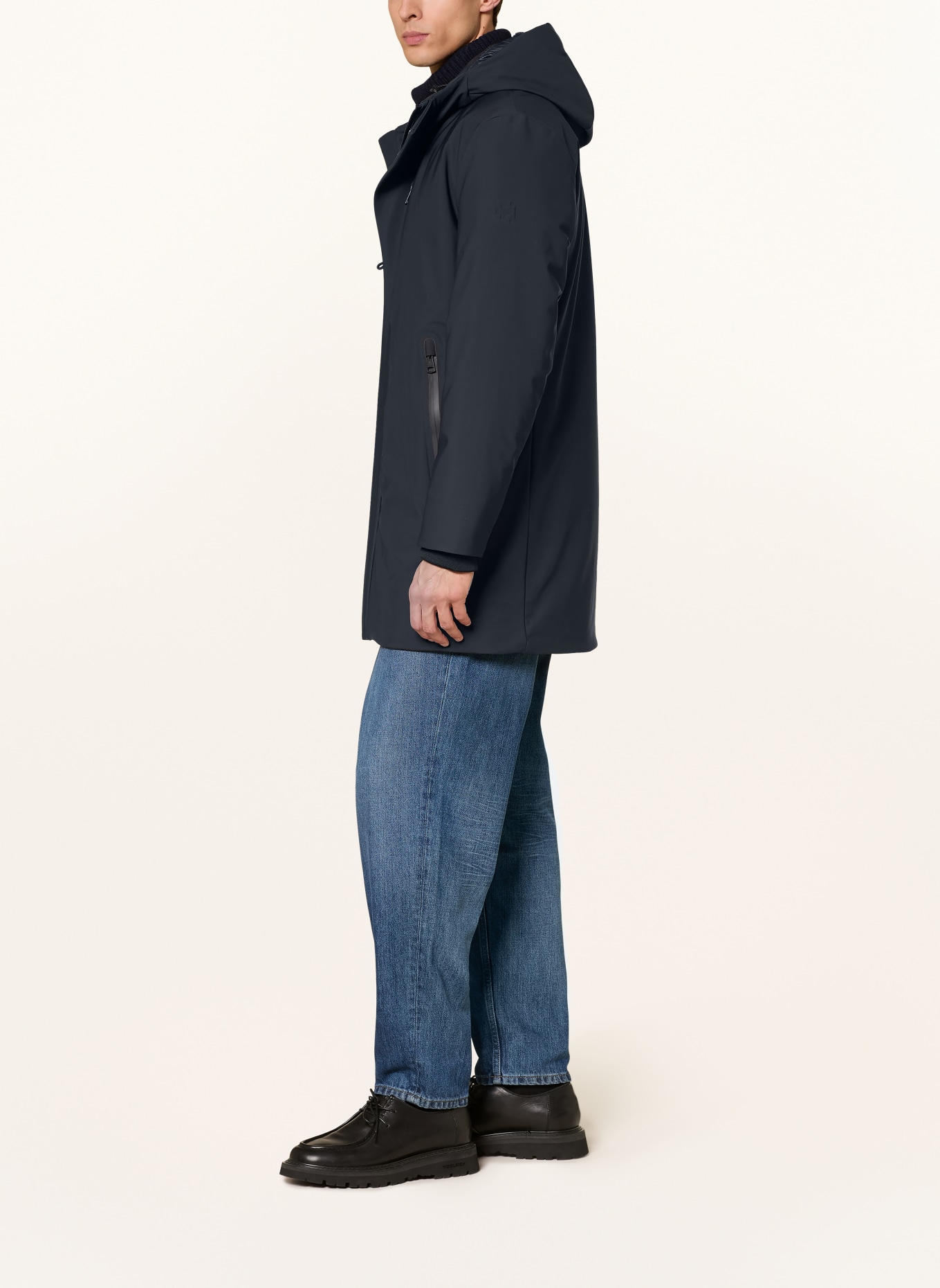 STRELLSON Parka: DONKERBLAUW