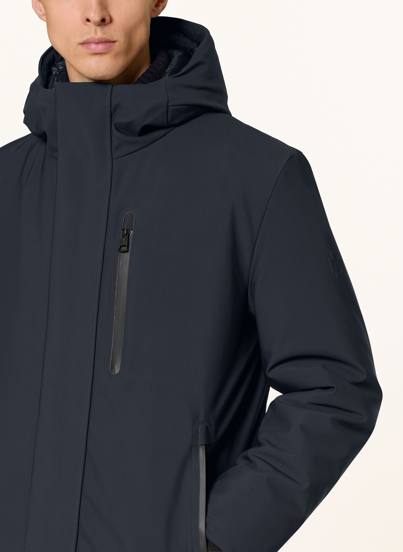 STRELLSON Parka: DONKERBLAUW