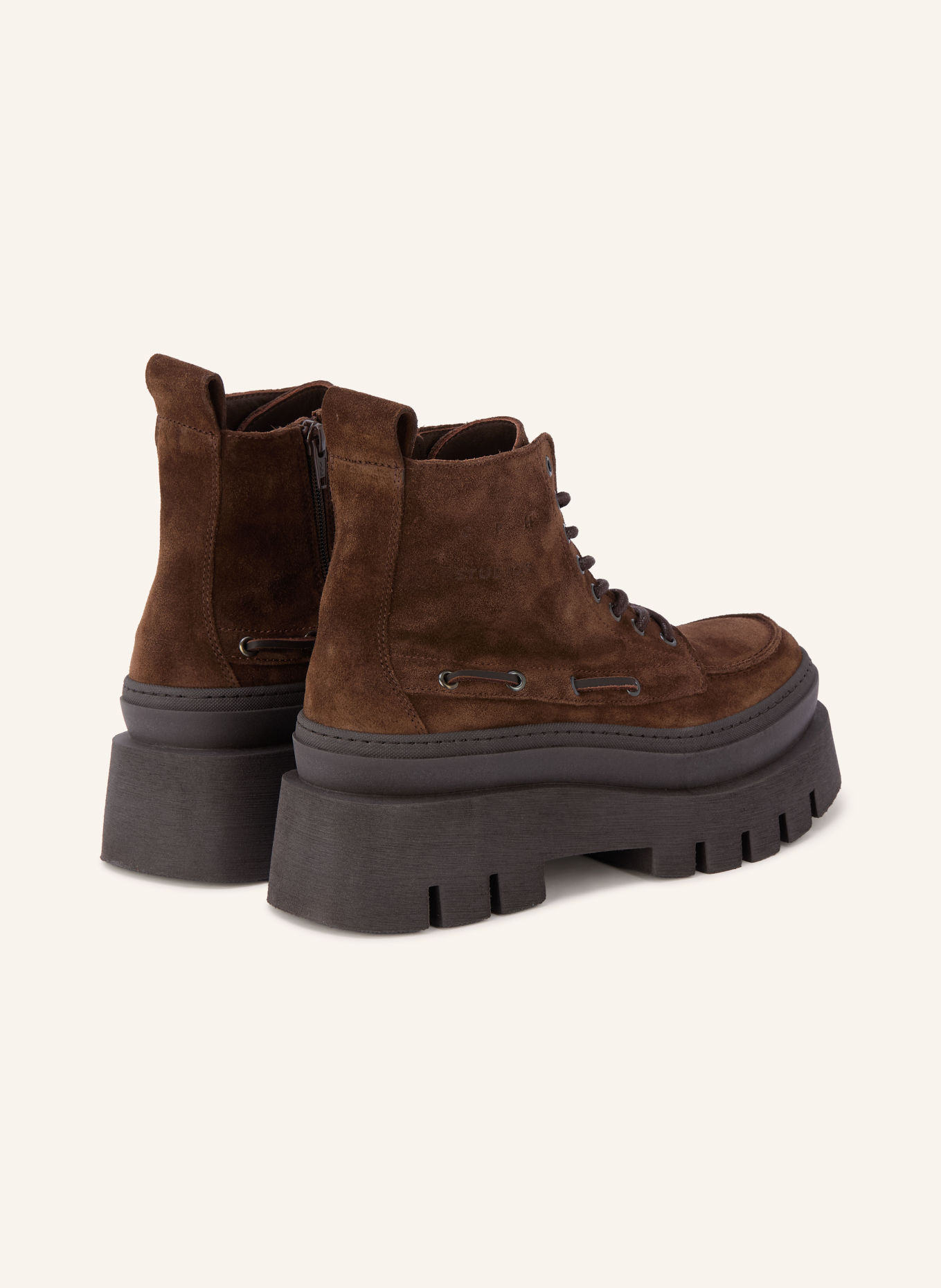 COPENHAGEN STUDIOS Boots à lacets CPH697: MARRON
