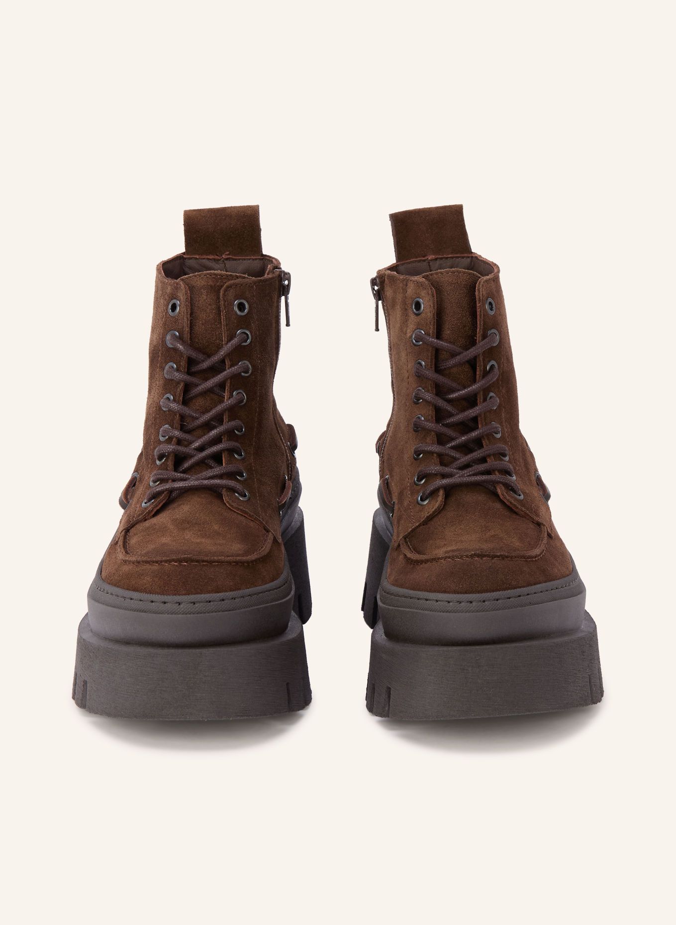 COPENHAGEN STUDIOS Boots à lacets CPH697: MARRON