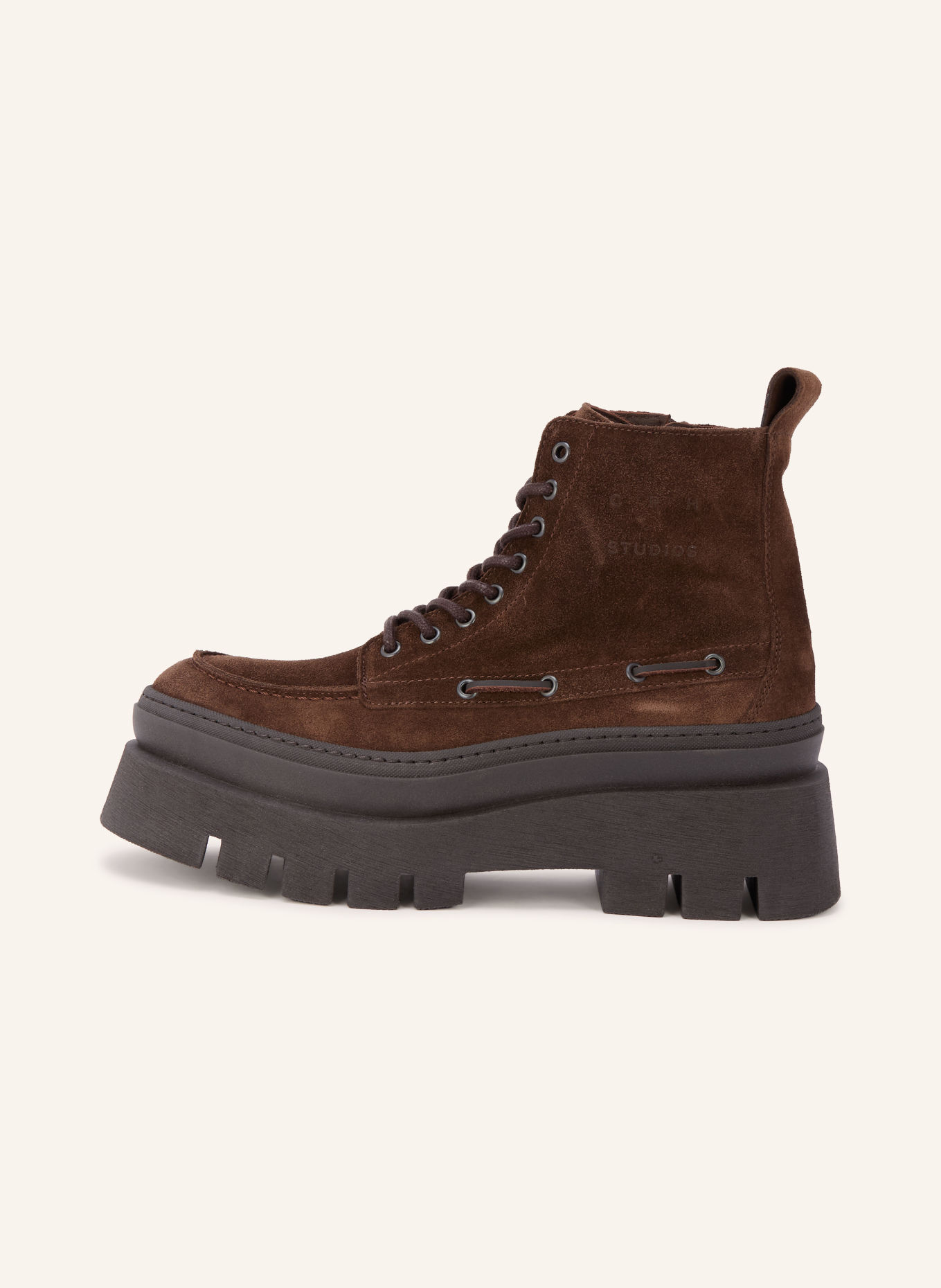 COPENHAGEN STUDIOS Boots à lacets CPH697: MARRON