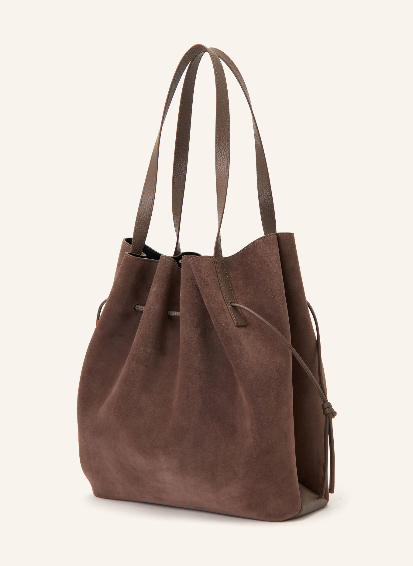 YUZEFI Sac seau SCALLOP: MARRON