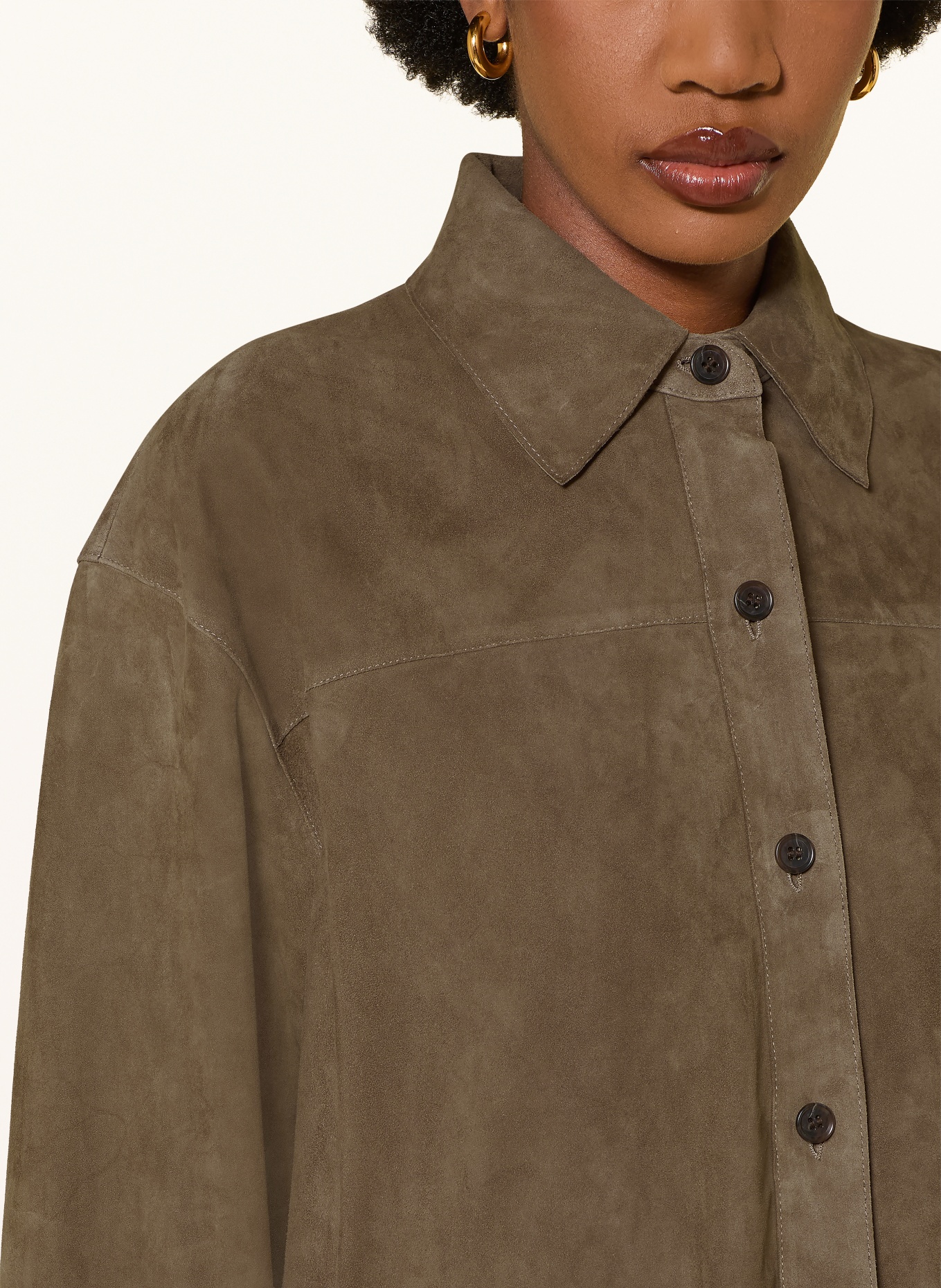 ARMA Leather jacket: BEIGE