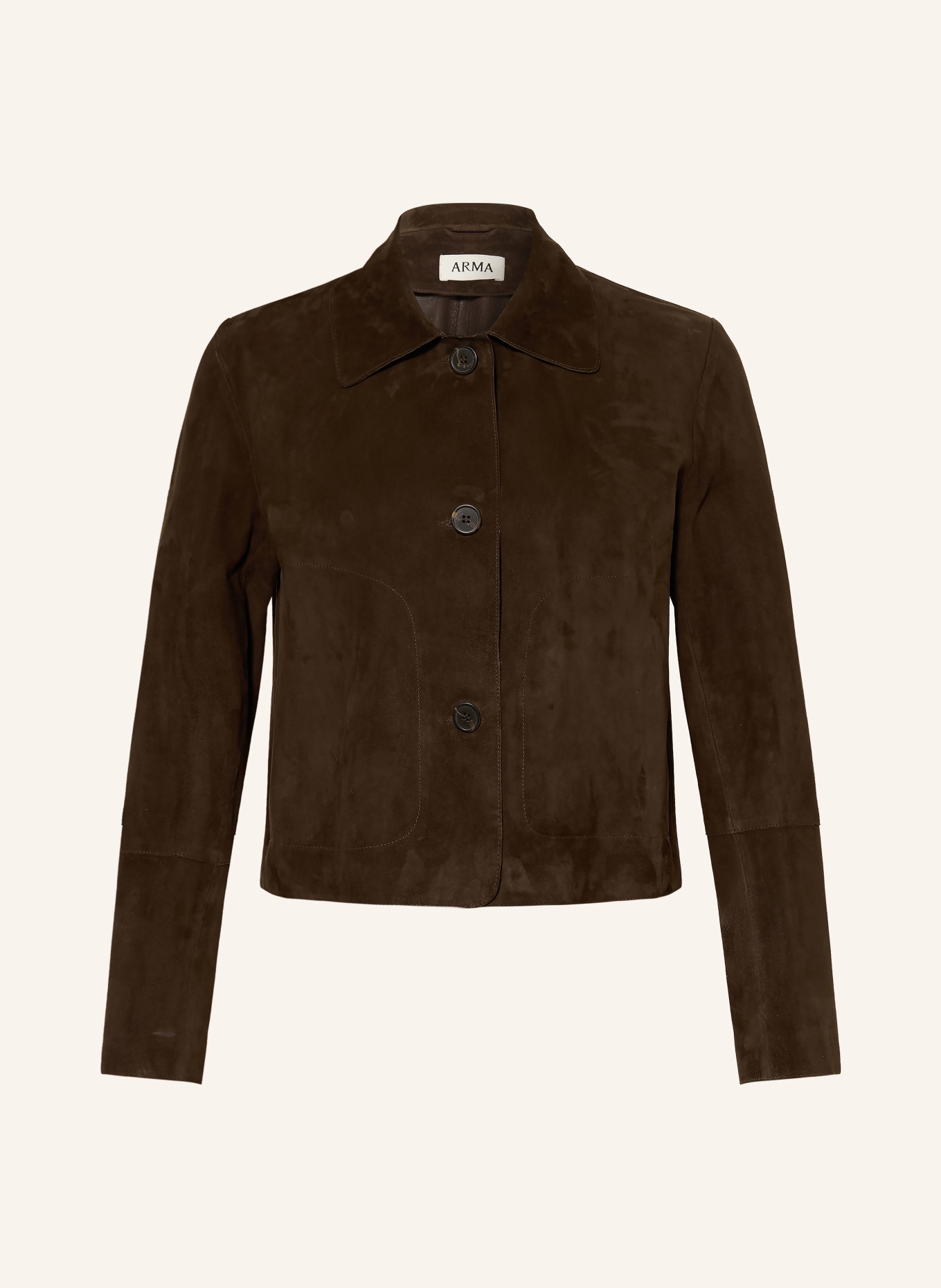 ARMA Leather jacket: DARK BROWN