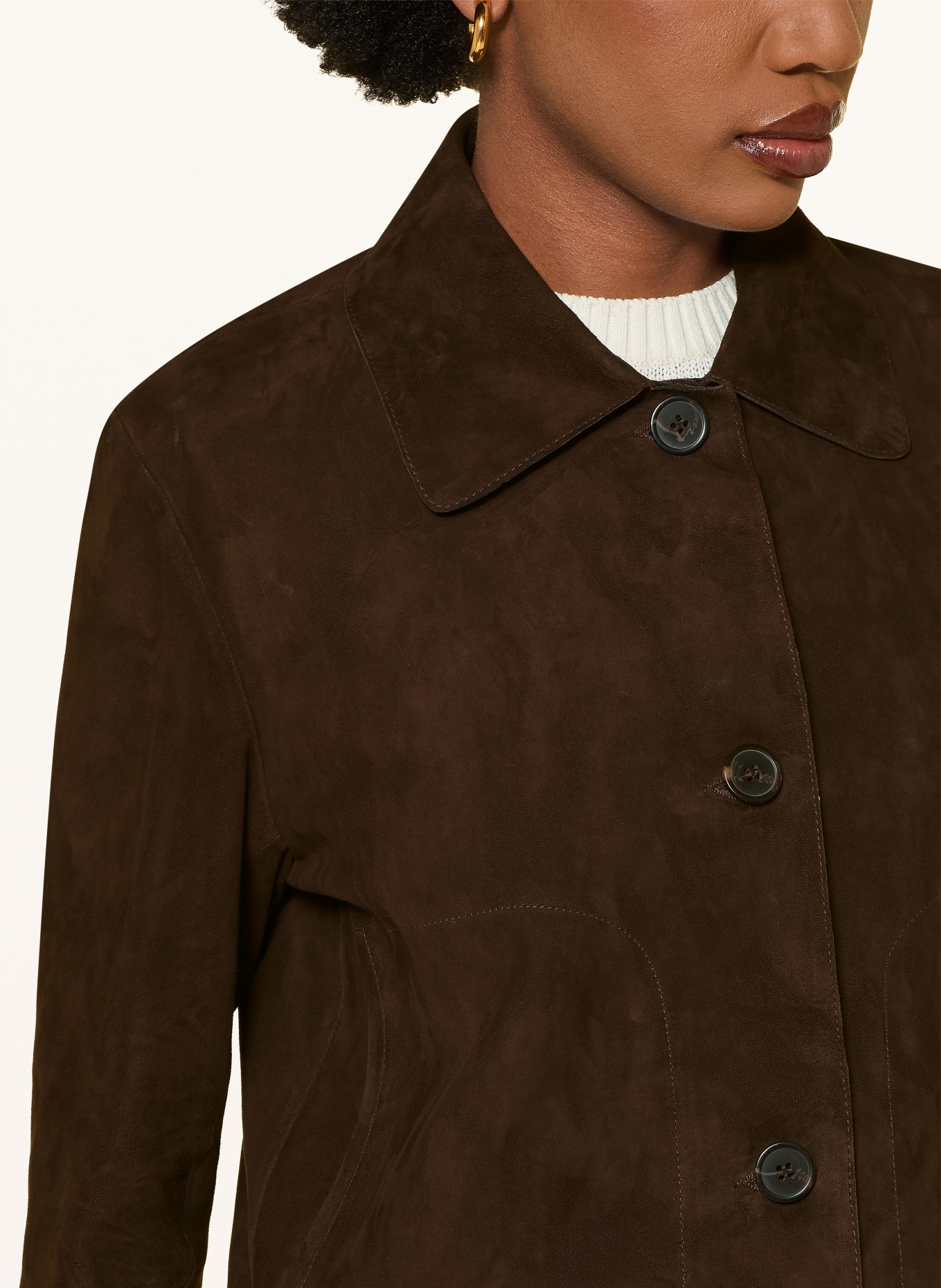 ARMA Leather jacket: DARK BROWN