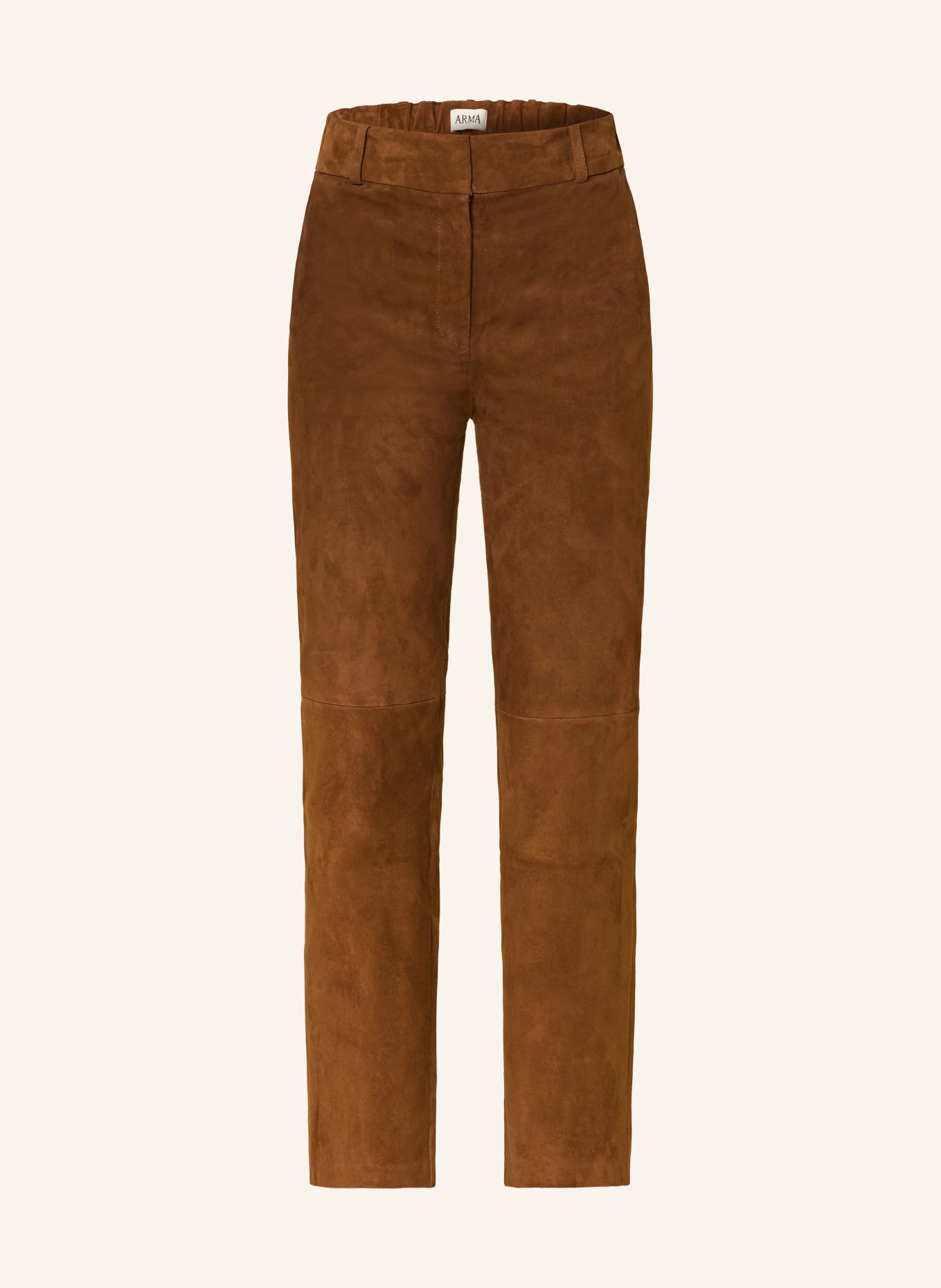 ARMA JEN Leather Pants: DARK BROWN