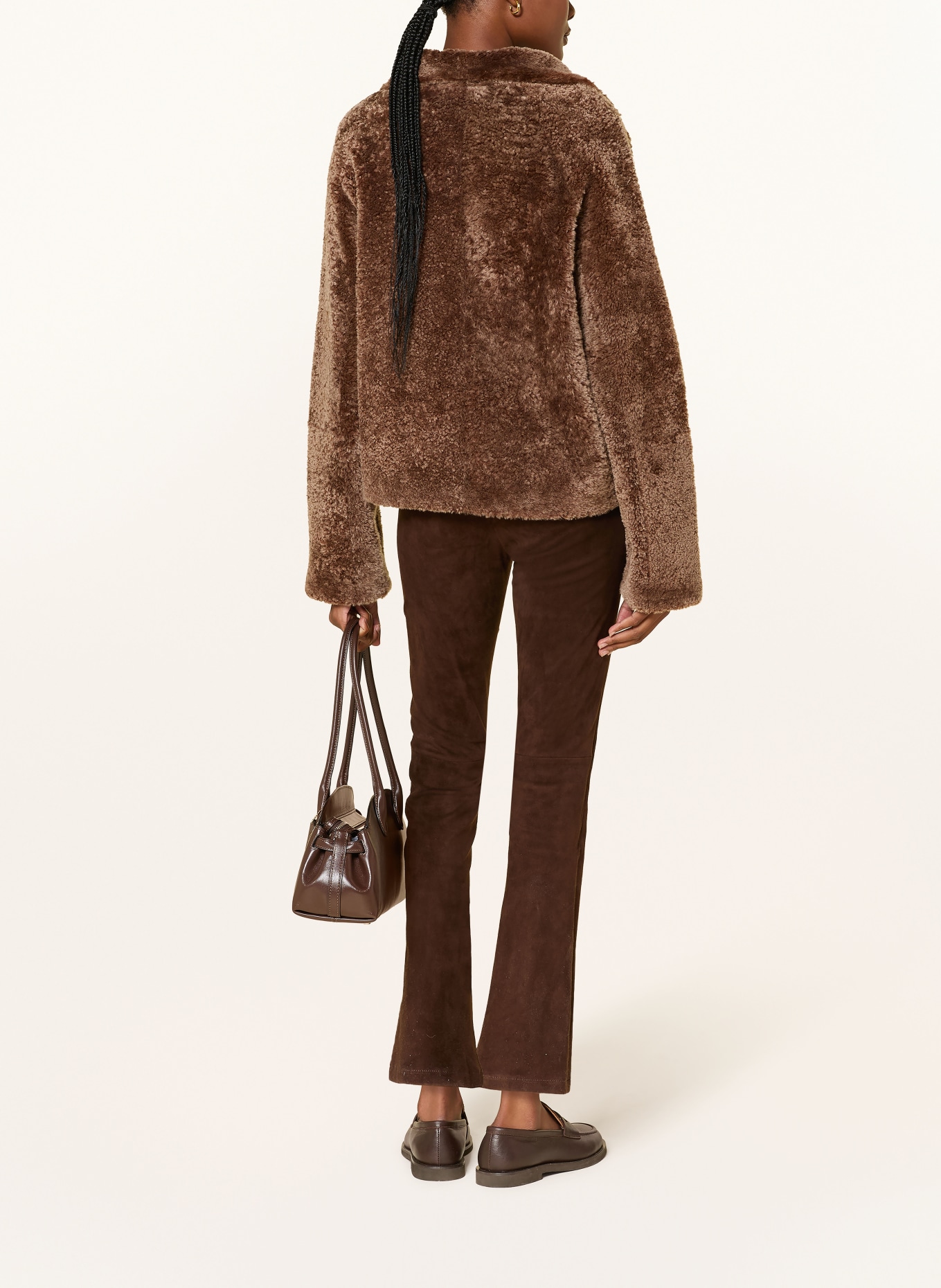 ARMA Leather pants: DARK BROWN