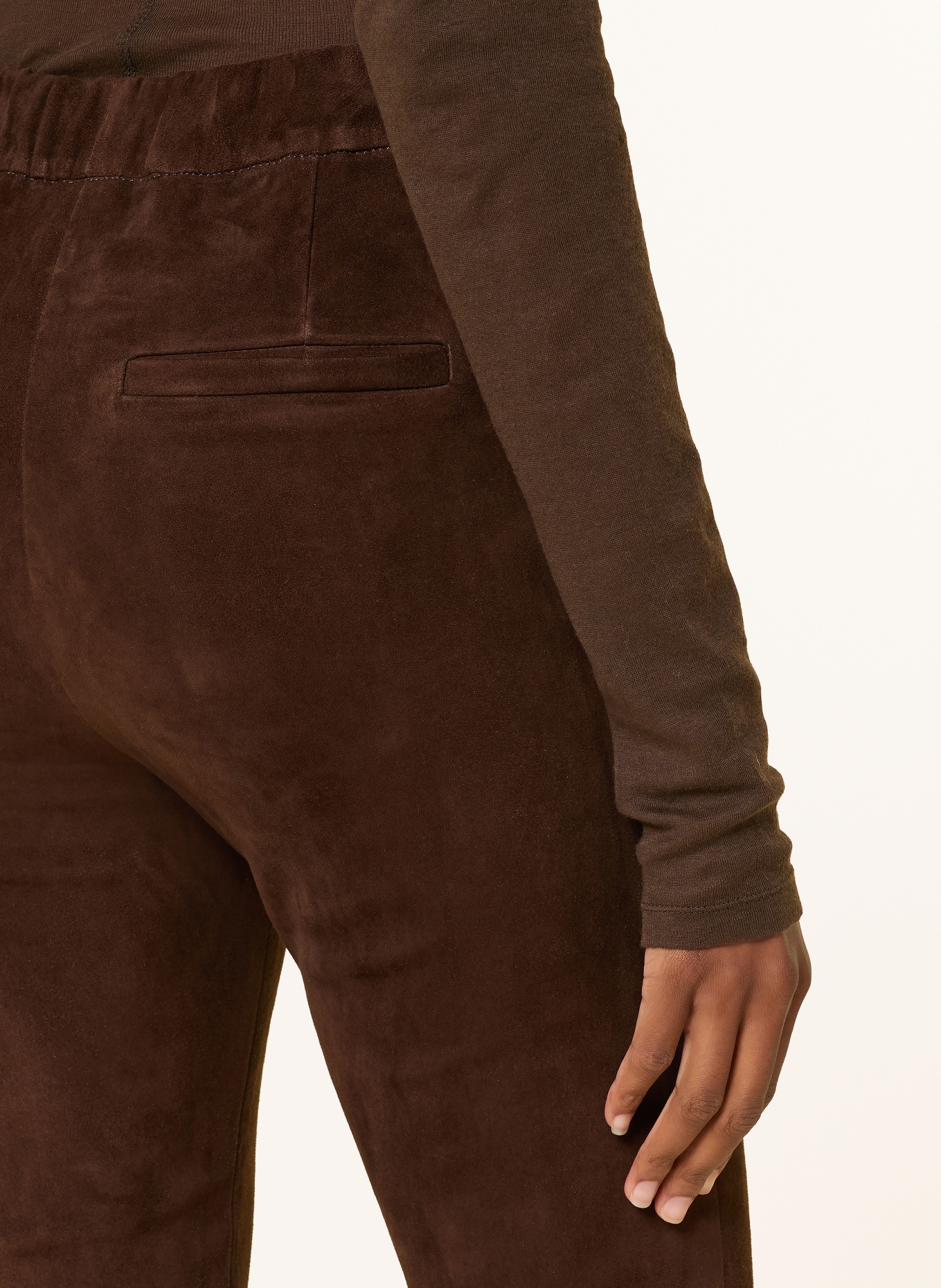 ARMA Leather pants: DARK BROWN