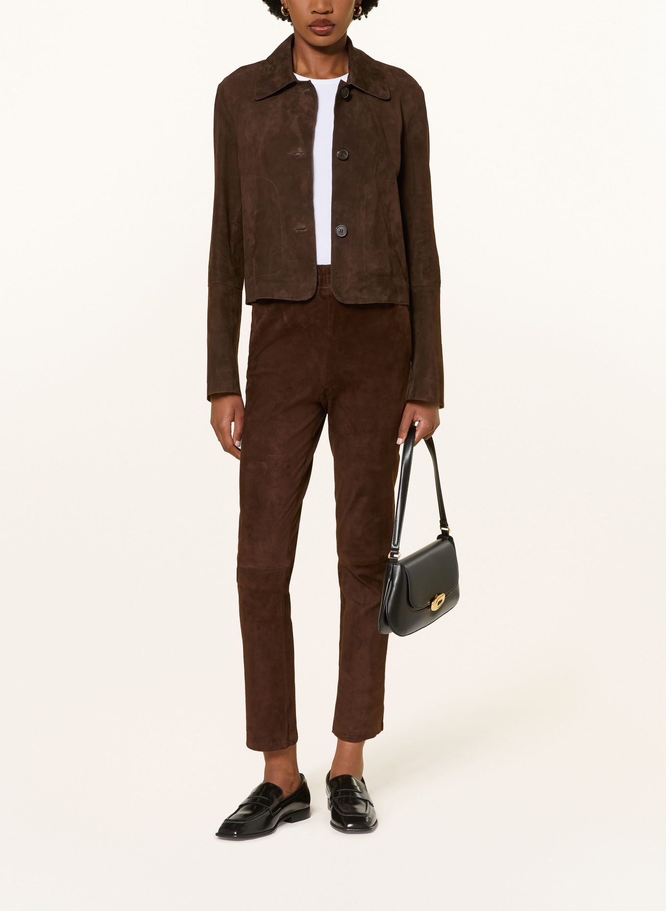 ARMA PROVENCE 7/8-length trousers: DARK BROWN